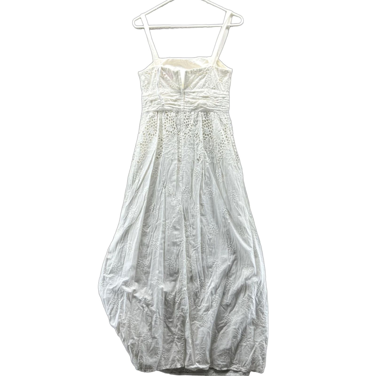 Lilly Pulitzer VINTAGE? No. Lilly Pulitzer Dress Womens 4 White Lace Floral Square Neck Maxi Sundress Size S / US 4 / IT 40 - 1 Thumbnail