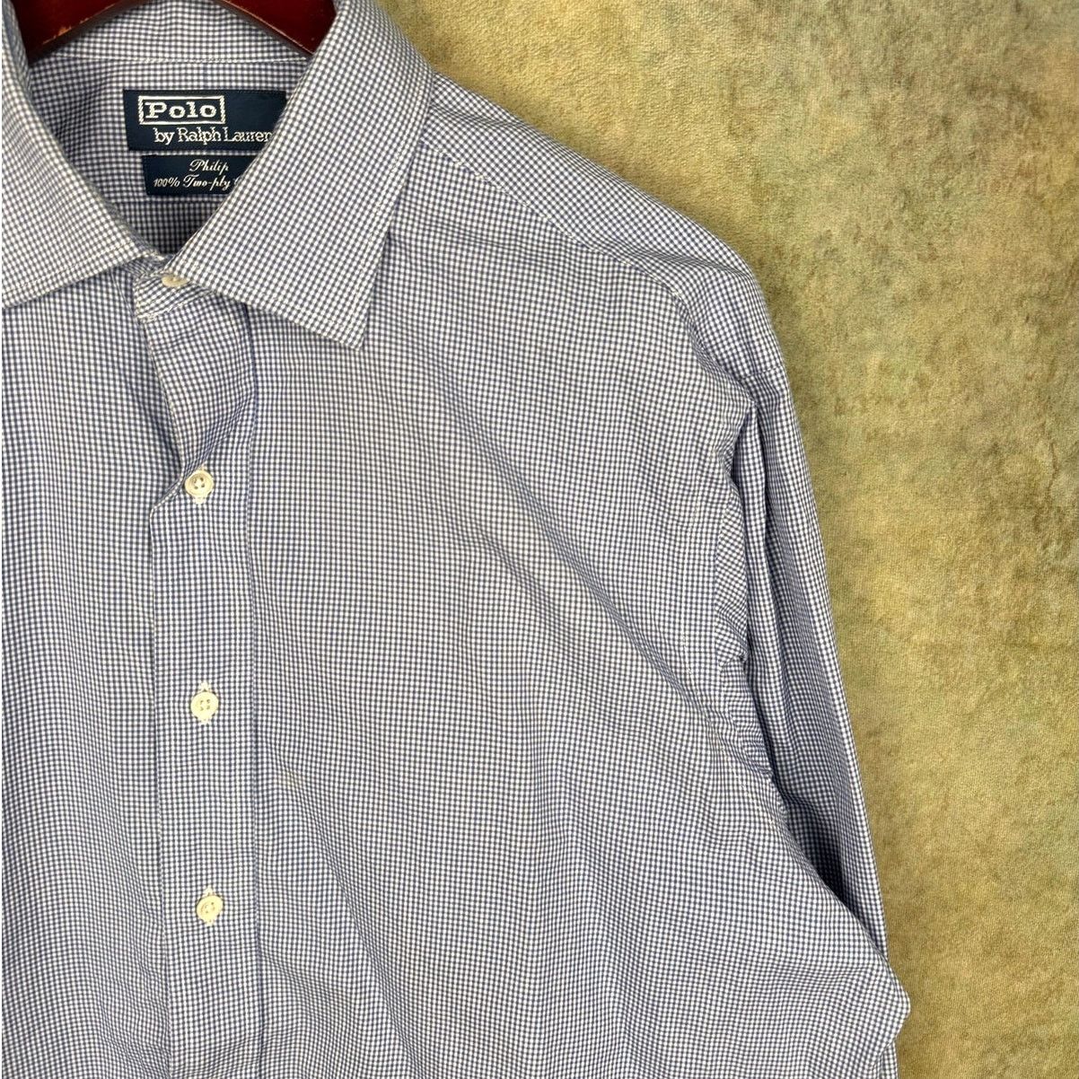 Polo Ralph Lauren × Vintage VTG Polo Ralph Lauren Philip Shirt Mens Sz 16.5-35 90s Size US XL / EU 56 / 4 - 6 Thumbnail