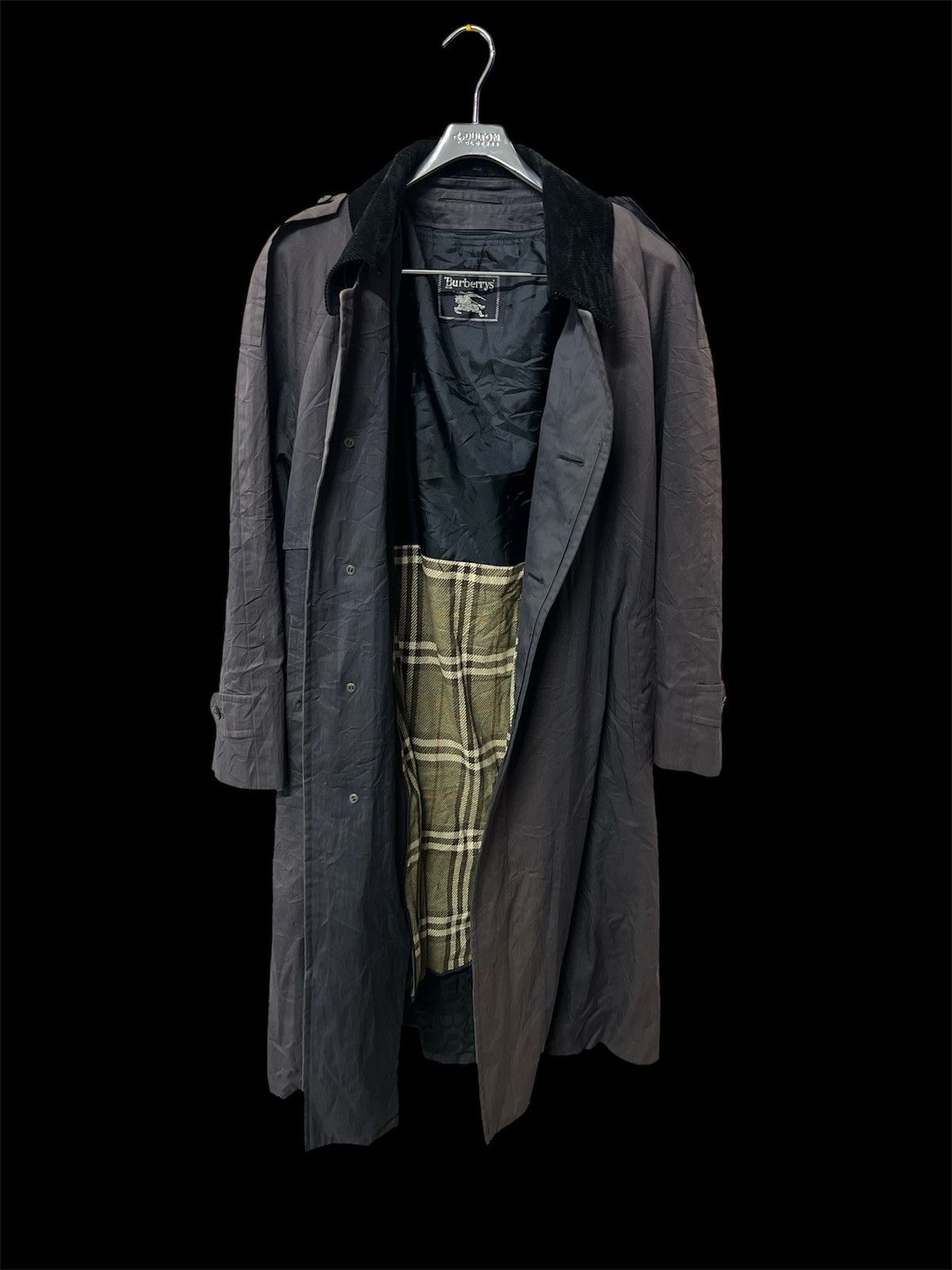 Burberry BURBERRY LONDON BLACK FADED LONG COAT Size US L / EU 52-54 / 3 - 6 Thumbnail
