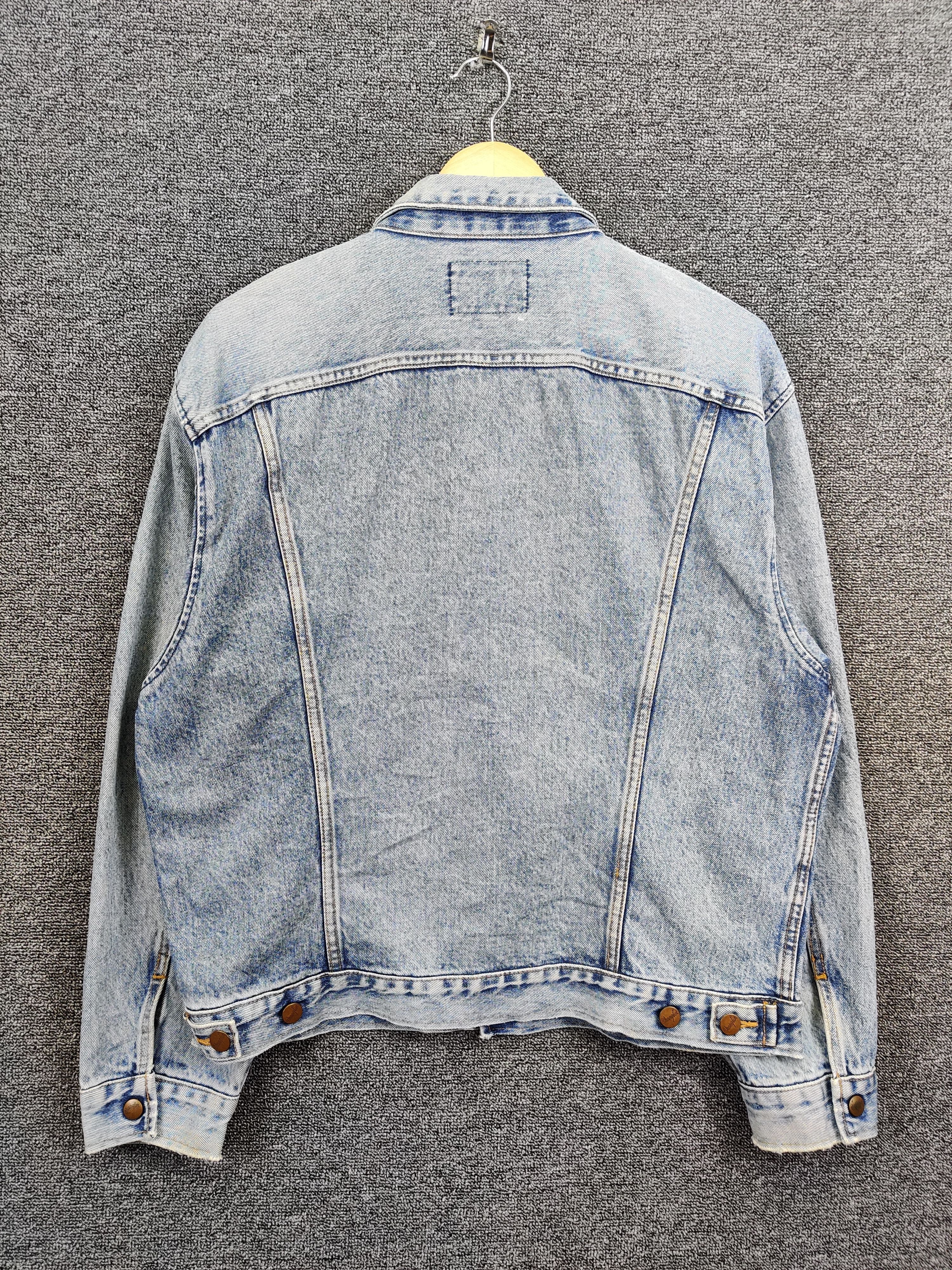 Wrangler Vintage 90s Wrangler 24MJZ Denim Trucker Custom Flare Jacket Size US L / EU 52-54 / 3 - 6 Thumbnail