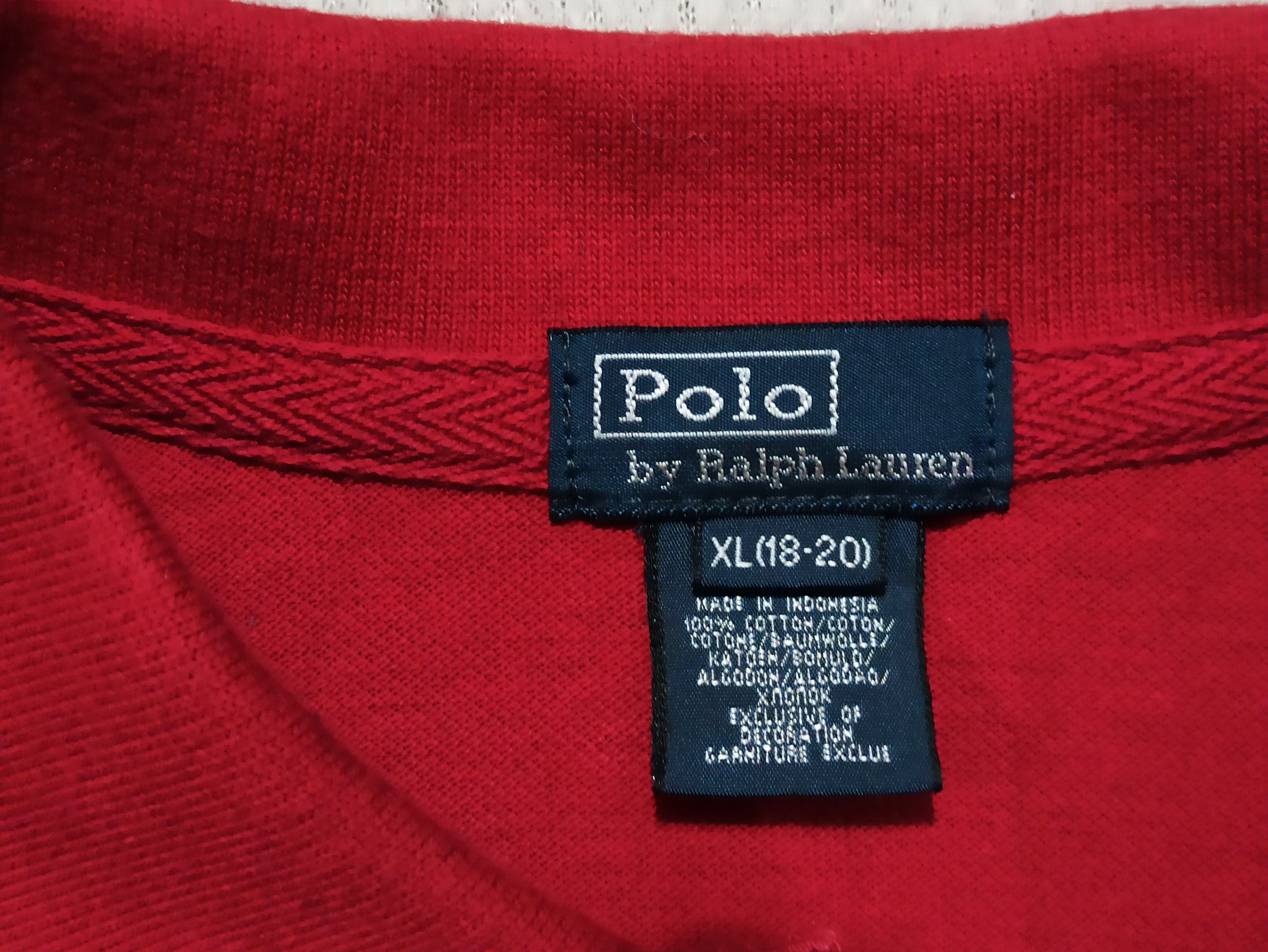 Polo Ralph Lauren Polo Ralph Lauren Red RLPC Crest Big Logo Long Sleeve Polo Size US S / EU 44-46 / 1 - 3 Thumbnail