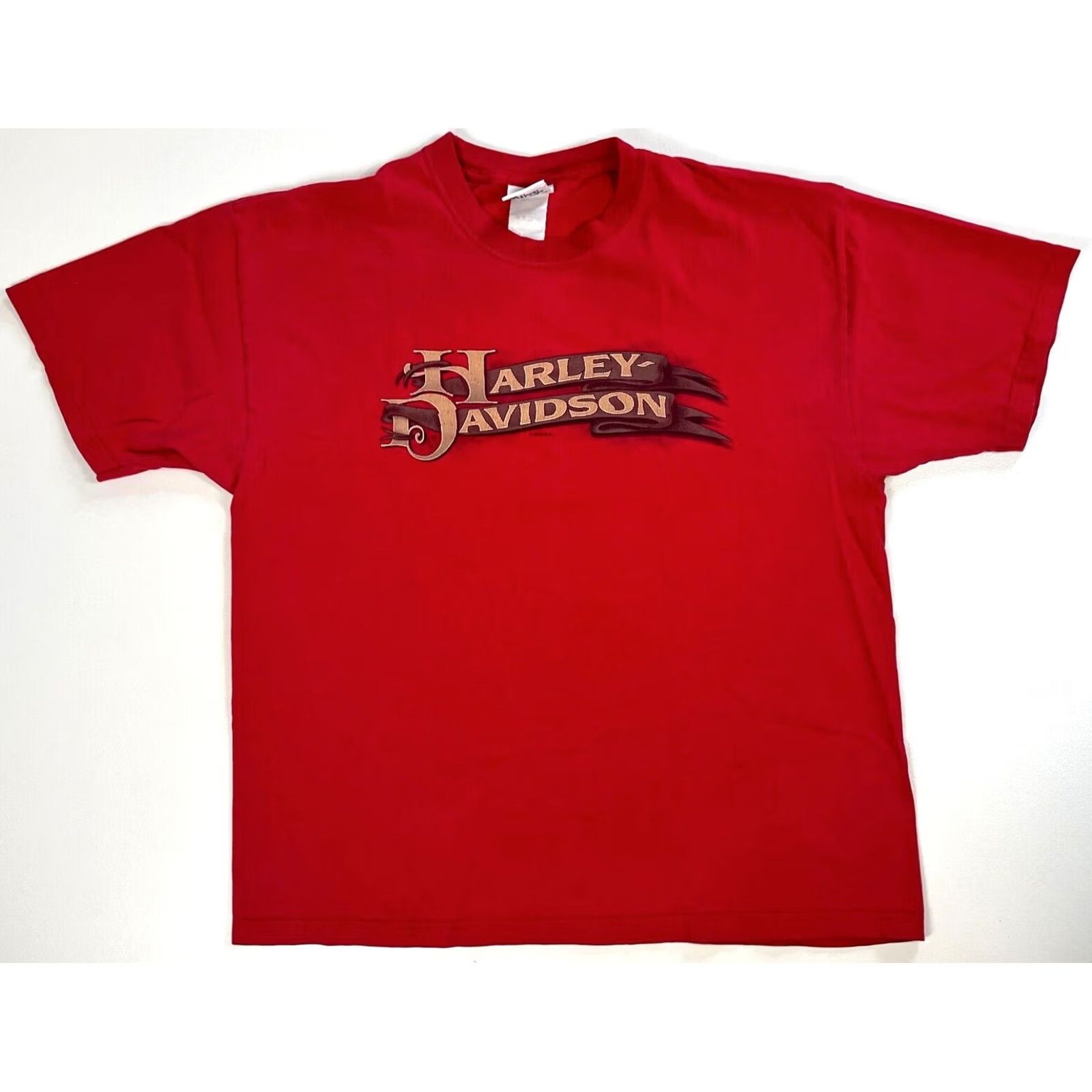 Harley Davidson VINTAGE Harley-Davidson T-Shirt Men Bakersfield California Double-Sided XL Red 2008 California Motorcycle 90s? Size US XL / EU 56 / 4 - 2 Thumbnail