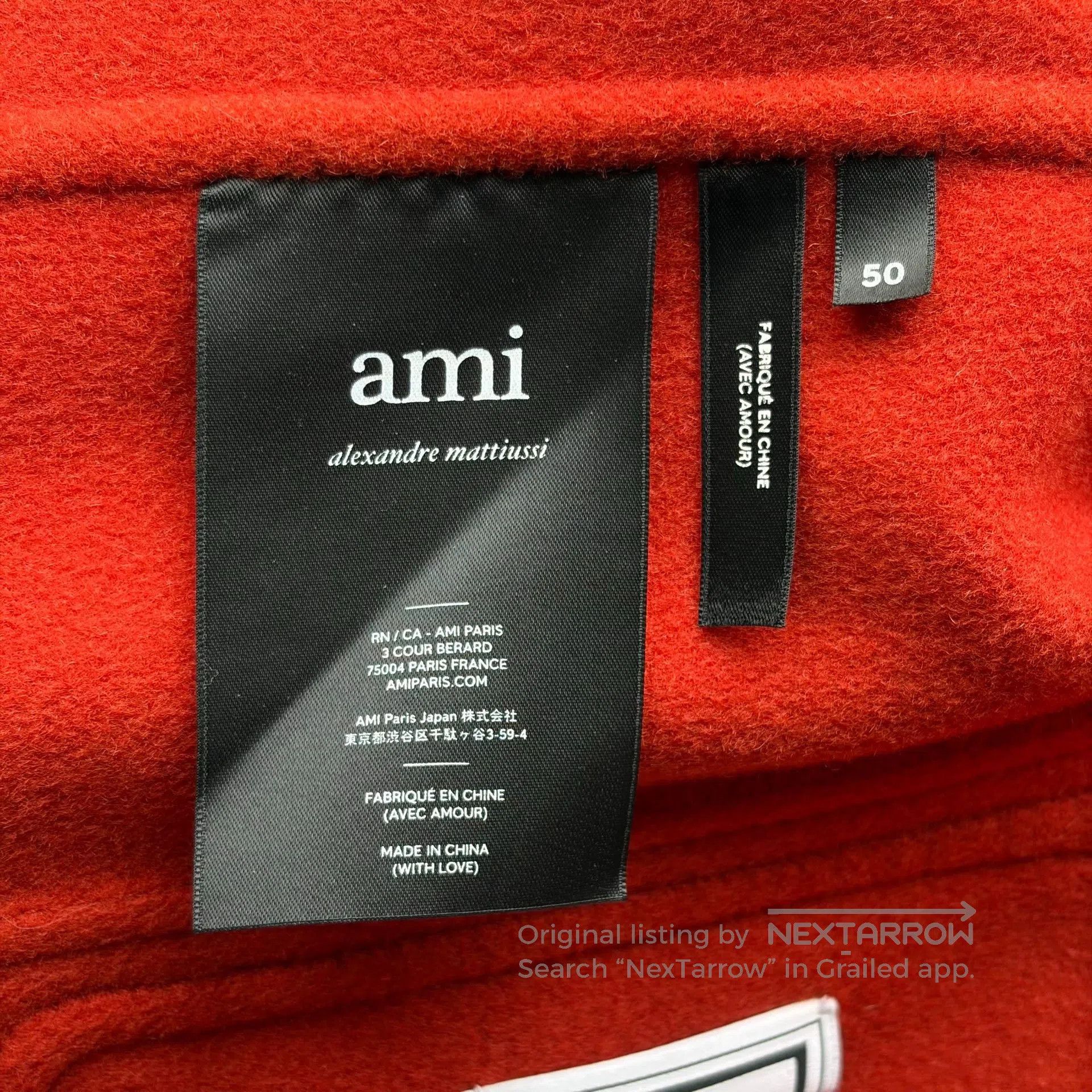 AMI Ami Orange Double Pocket Wool Jacket. Size US M / EU 48-50 / 2 - 7 Thumbnail