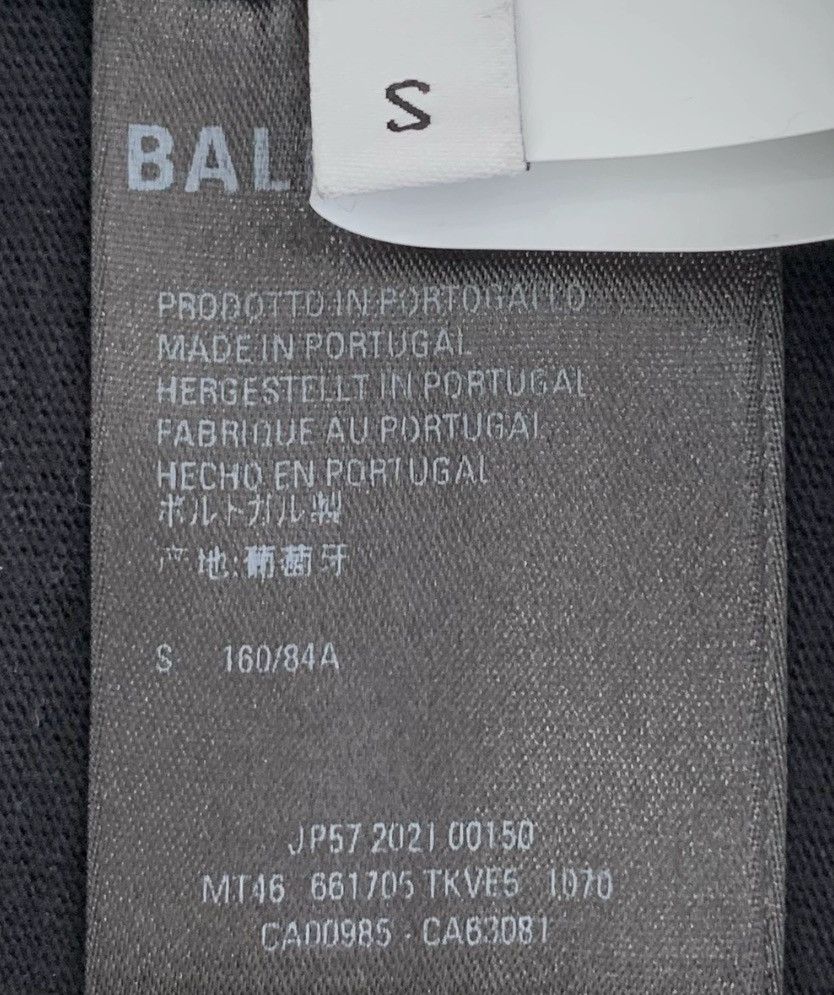 Balenciaga Balenciaga logo waterfall letter print round neck black co Size S / US 4 / IT 40 - 6 Thumbnail