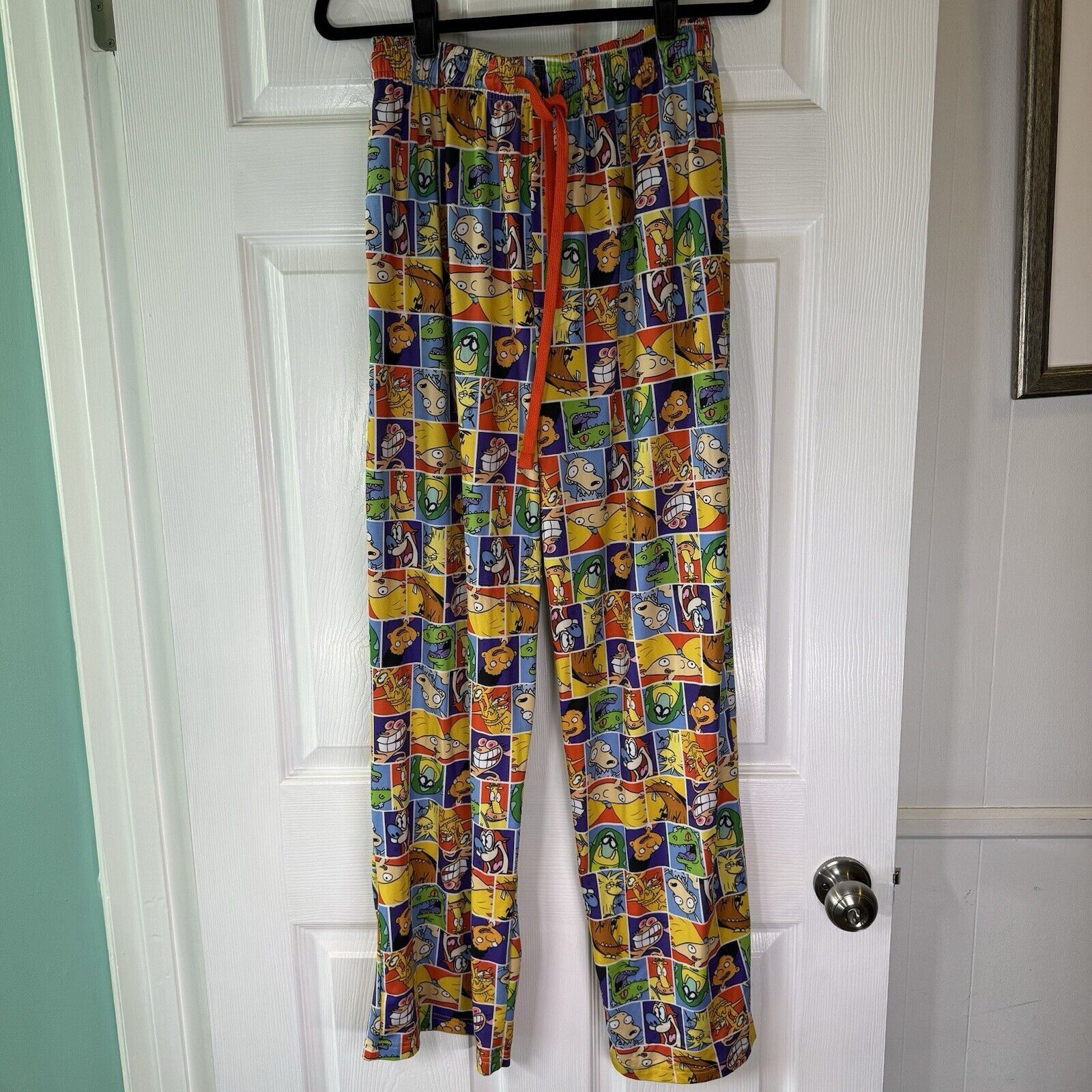 Nickelodeon Nickelodeon Nicktoons L All Over Print Pajama Pants Lounge Size US 29 - 2 Thumbnail
