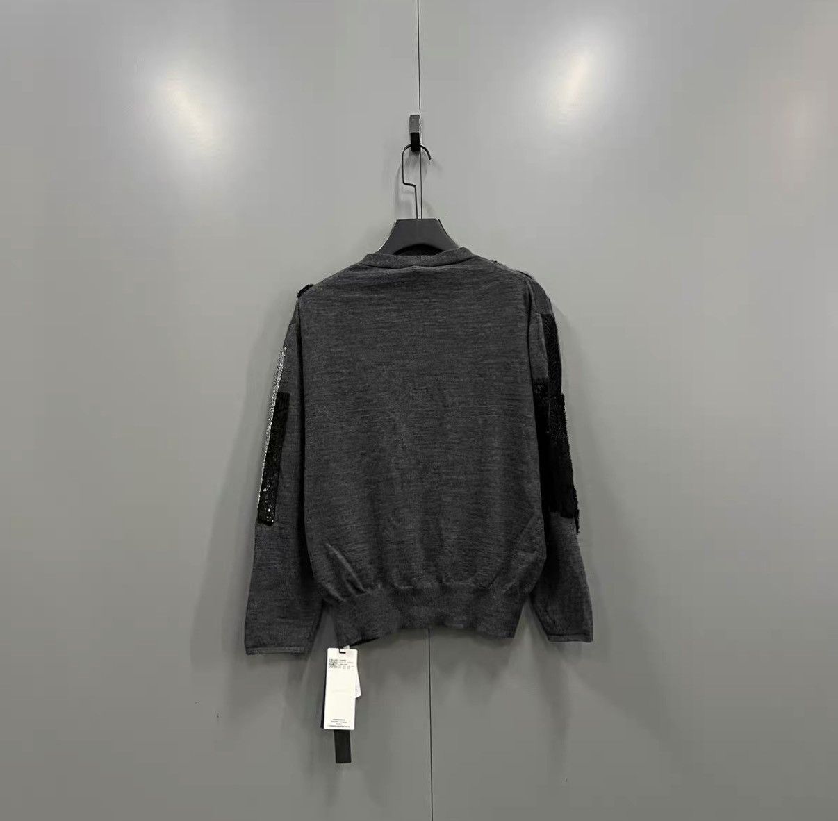 Dior Dior × ERL Wool Sequin Embroidered Knit Cardigan J41 Size M / US 6-8 / IT 42-44 - 2 Thumbnail