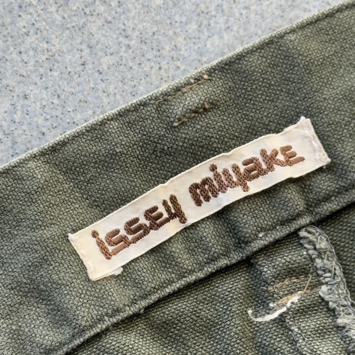 Issey Miyake Vintage 80s Issey Miyake White Stitching Military Trouser Size US 28 / EU 44 - 6 Thumbnail
