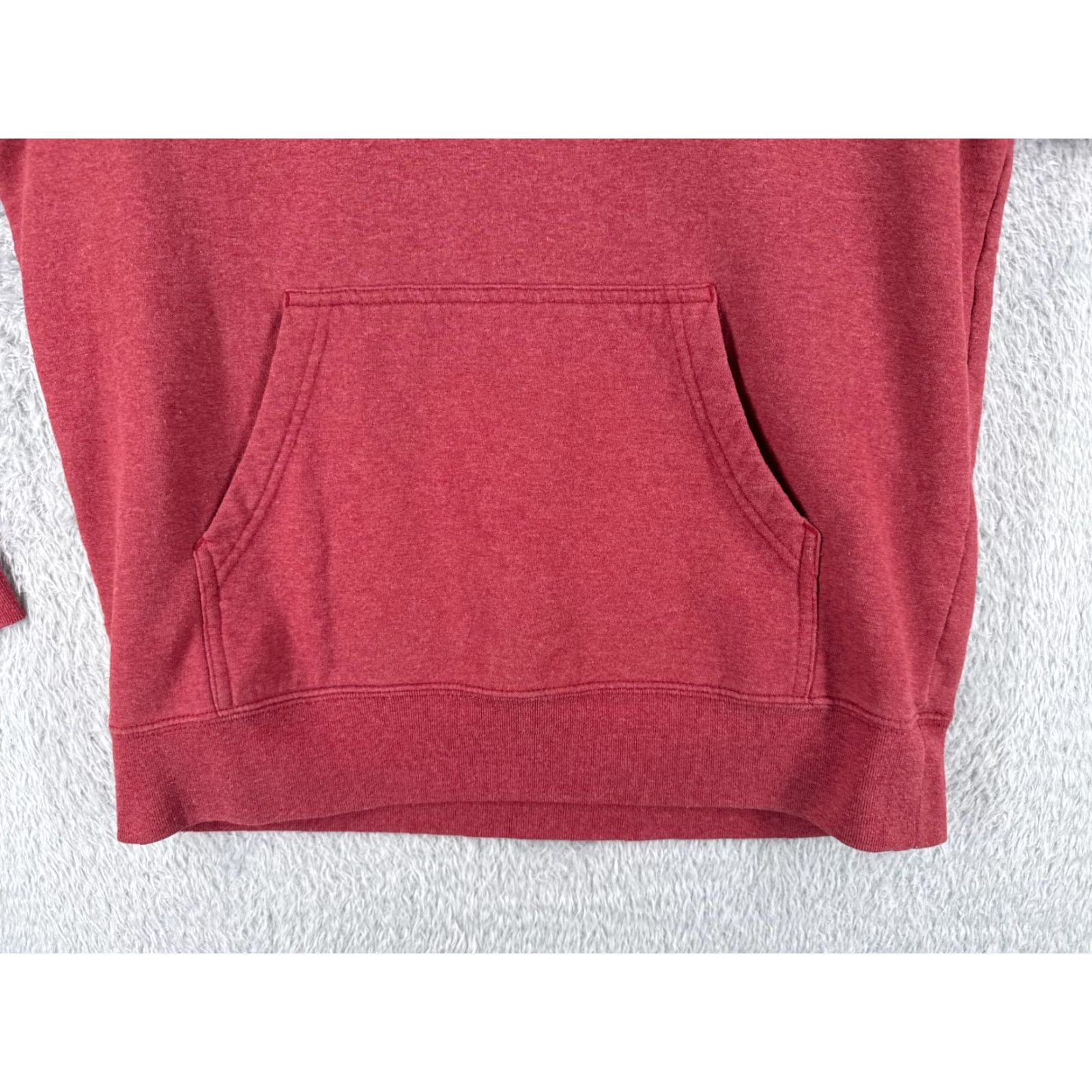 The North Face The North Face Men Hoodie Sweatshirt Pullover Red M Cotton Jersey Pocket Logo Regular Size - Shirt? Size US M / EU 48-50 / 2 - 5 Thumbnail