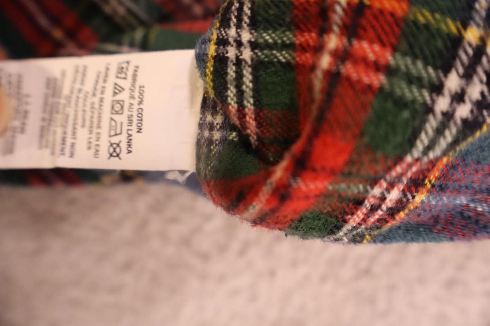 L.L. Bean L.L Bean Scotch Flannel Shirt Men Large Blue Plaid Button Size US L / EU 52-54 / 3 - 6 Thumbnail