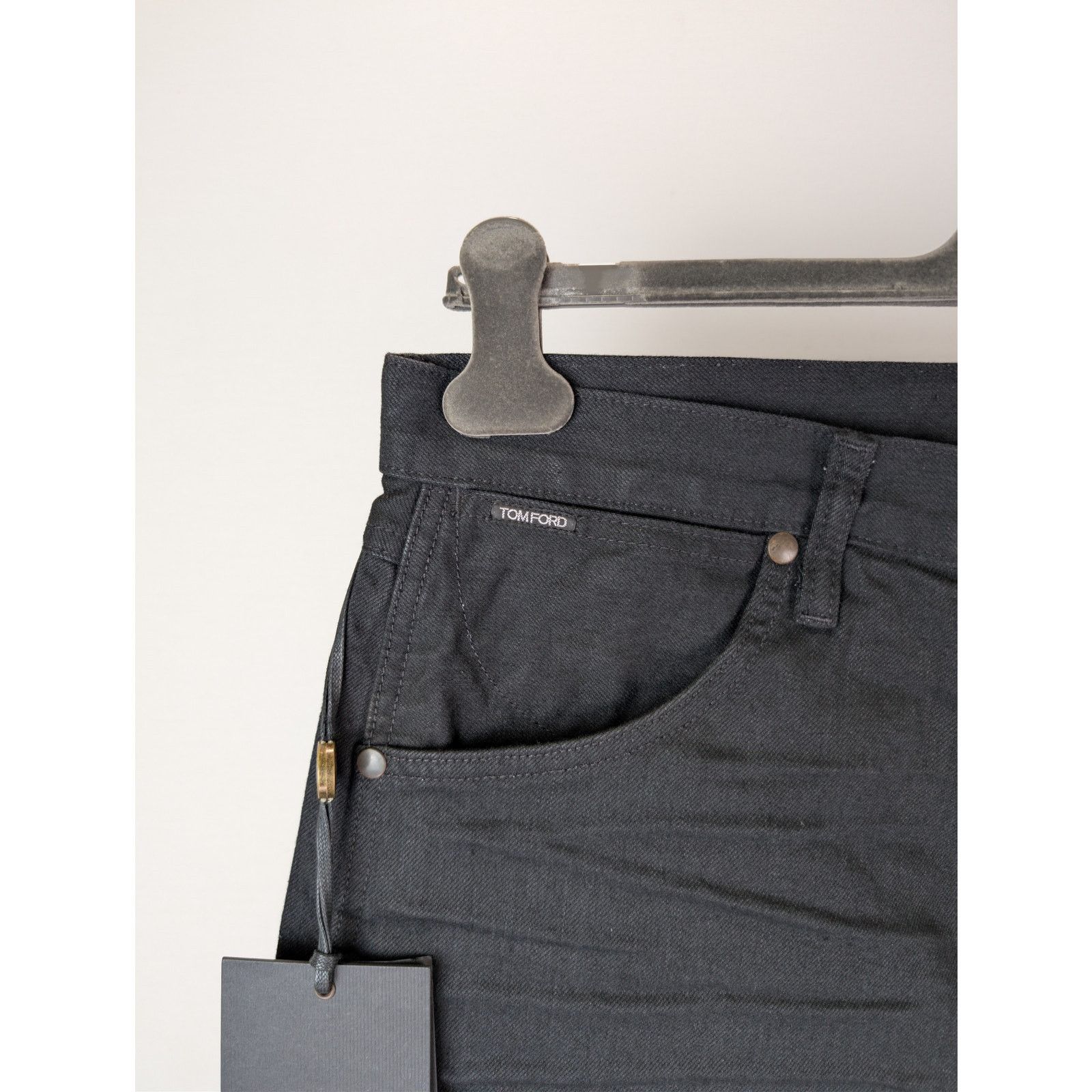 Tom Ford o1rshd1 Tapered Fit Denim Jeans in Black Size US 34 / EU 50 - 6 Thumbnail