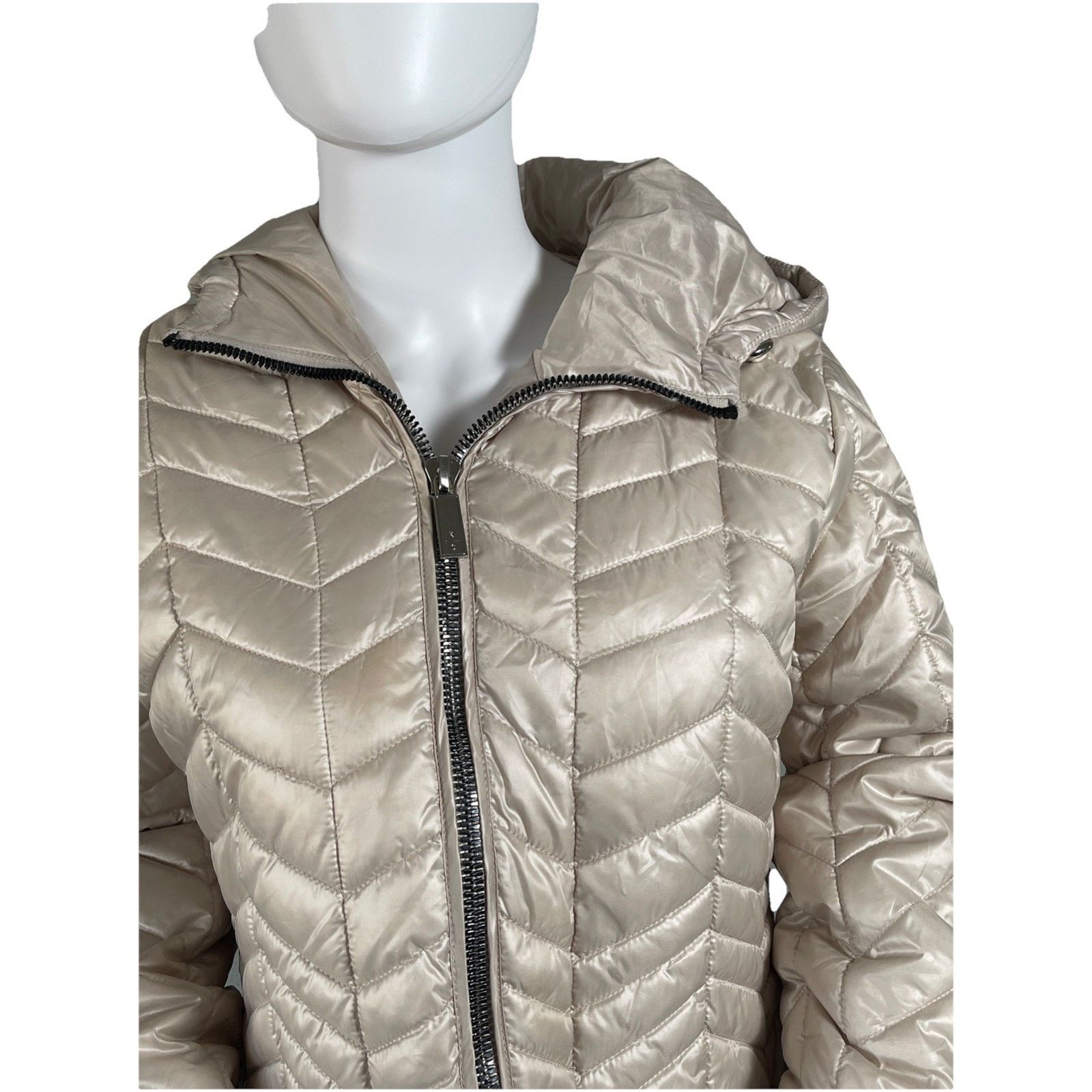 Kenneth Cole Kenneth Cole Hooded Puffer Coat Golden Size Large Coat Size M / US 6-8 / IT 42-44 - 2 Thumbnail