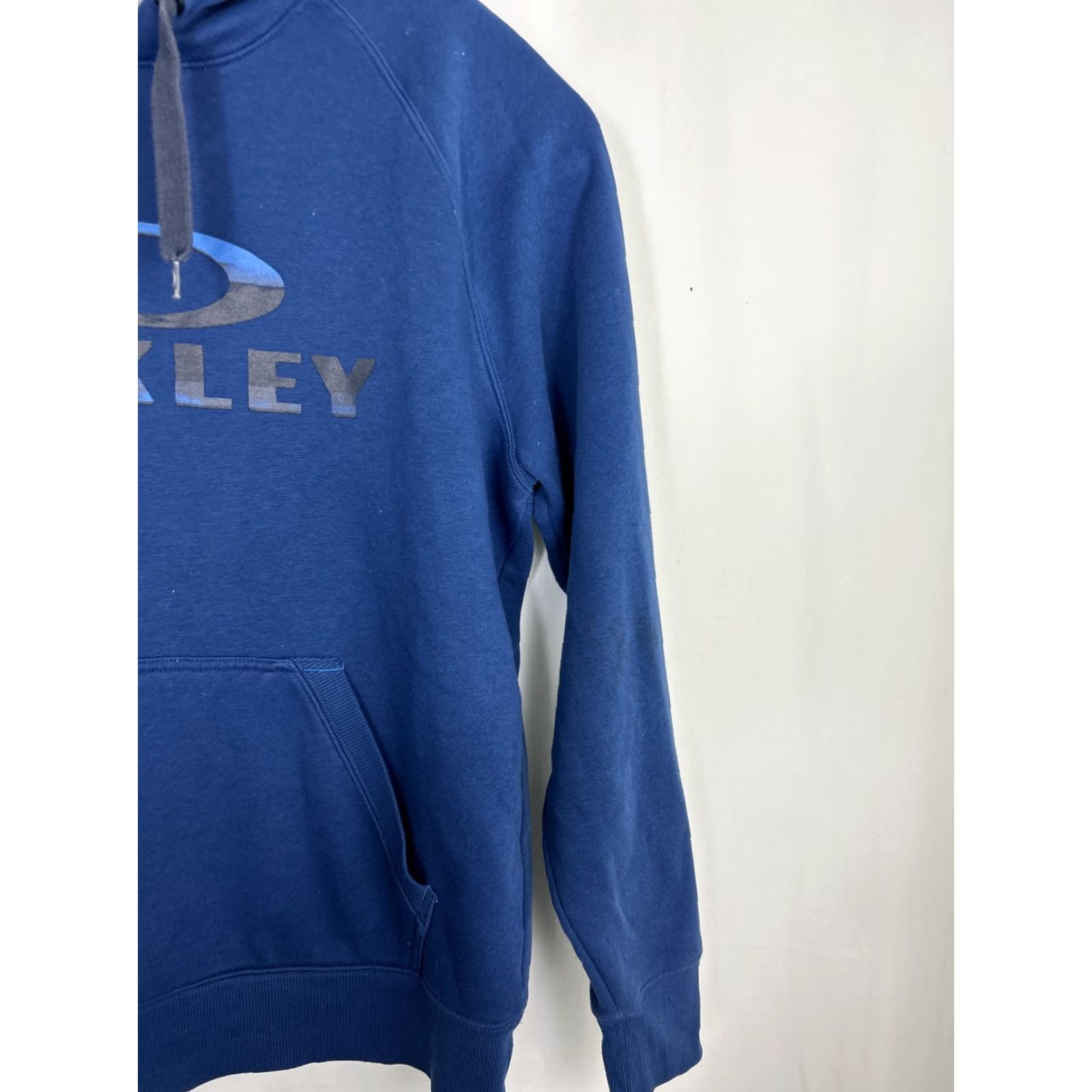 Oakley Oakley Mens XL Pullover Hoodie Logo Navy Blue Spellout Size US XL / EU 56 / 4 - 4 Thumbnail