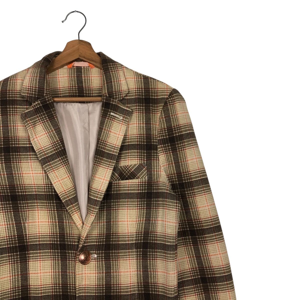 Japanese Brand Hydrogen Archive Plaid Skull Italian Tailored Jacket Size US M / EU 48-50 / 2 - 7 Thumbnail