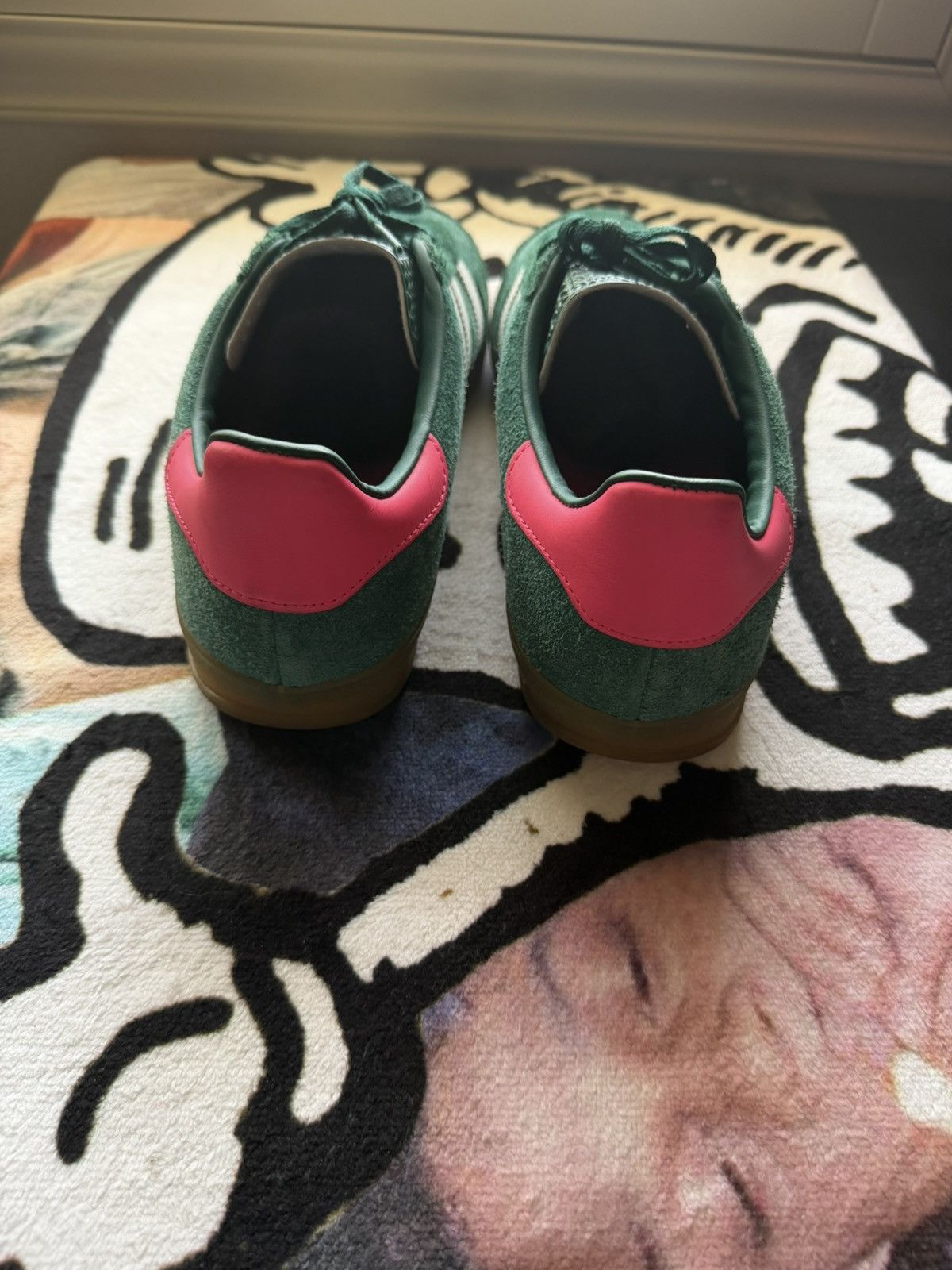 Adidas Adidas Gazelle Indoor Collegiate Green Pink Size US 11 / IT 41 - 5 Thumbnail