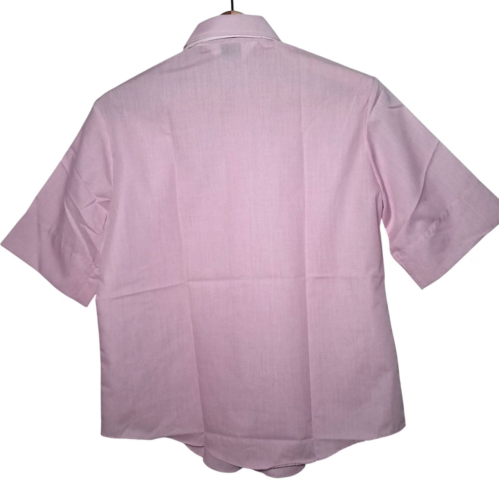 Vintage VINTAGE Sanforized Blouse Women 34 Casual Shirt S/M Pink Mauve Hong Kong READ Size S / US 4 / IT 40 - 3 Thumbnail