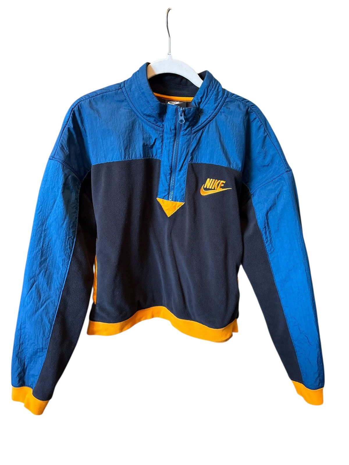 Nike Vintage 90's Nike Fleece Windbreaker Size L / US 10 / IT 46 - 1 Thumbnail
