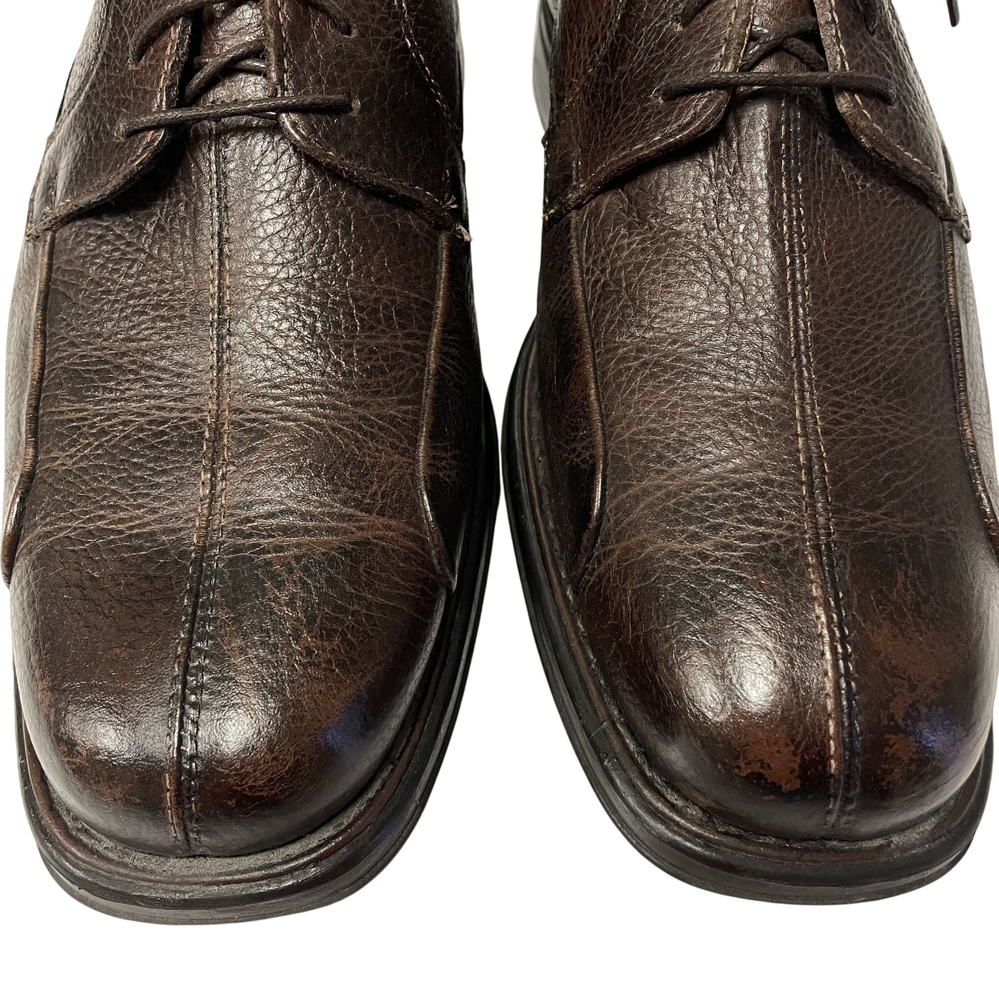 Belvedere Vtg Belvedere Baybridge Brown PEBBLED Leather Oxford Shoes Size US 9 / EU 42 - 4 Thumbnail