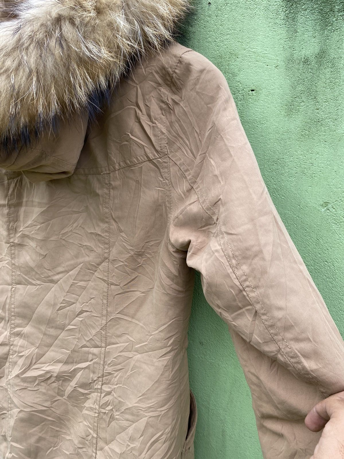 SLY Sly Tan Fur Hood Parka Jacket Heavy Winter Military Style Size ONE SIZE - 10 Thumbnail
