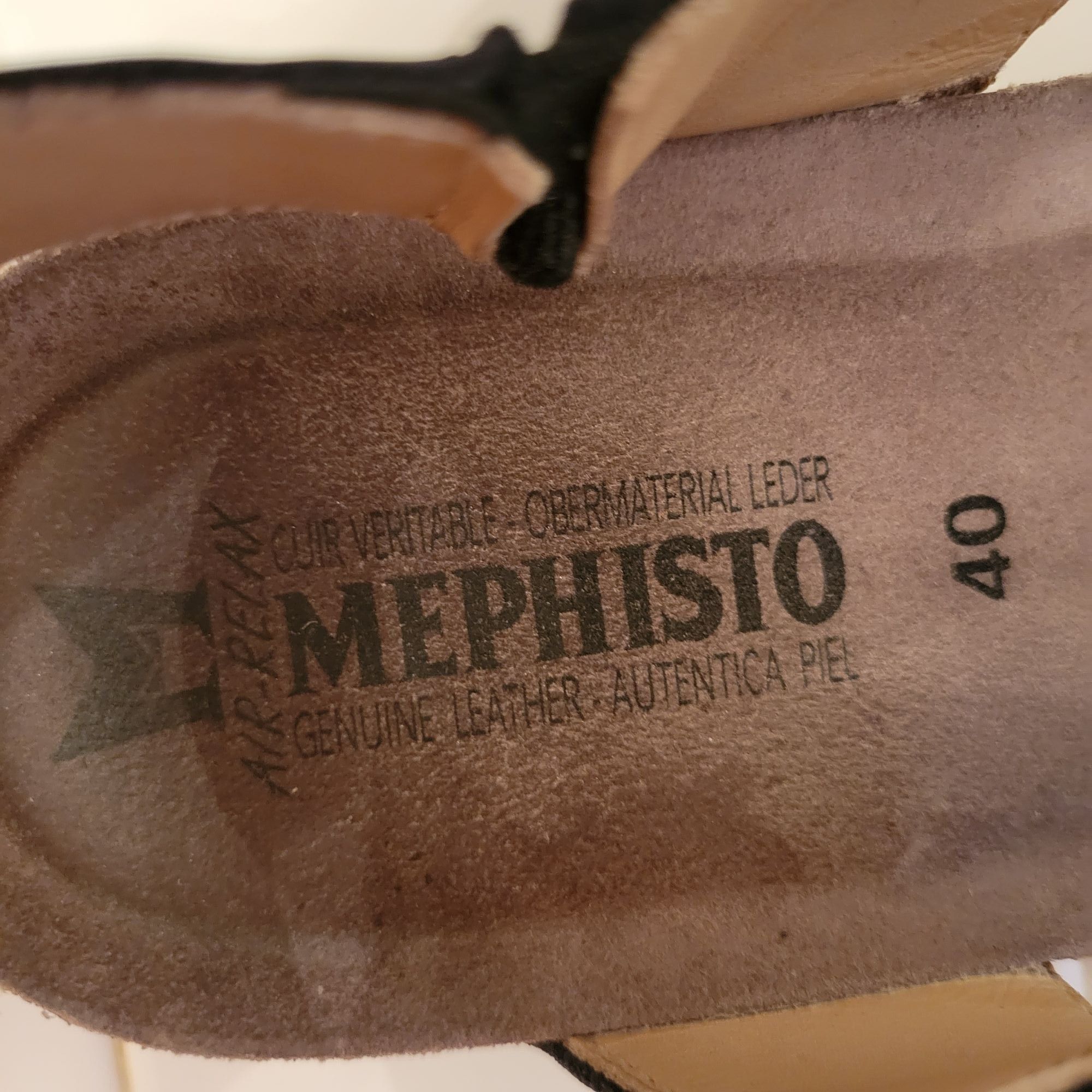 Mephisto Mephisto Cork Footbed Sandals 10 Snakeskin Print Grey Leathe Size US 10 / IT 40 - 3 Thumbnail
