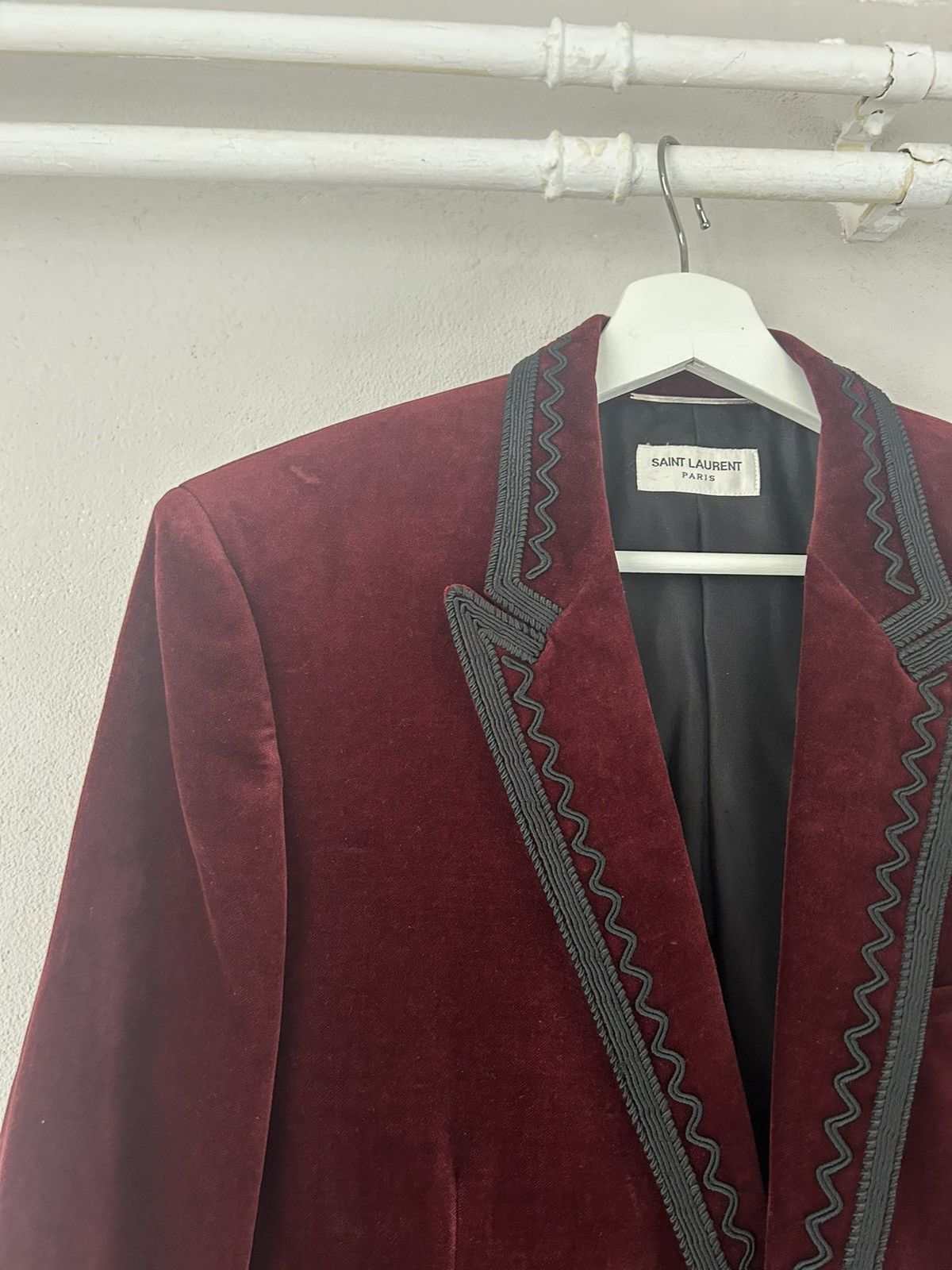 Saint Laurent Paris FW18 Saint Laurent Western Velvet Blazer rrp $4k Size US M / EU 48-50 / 2 - 5 Thumbnail