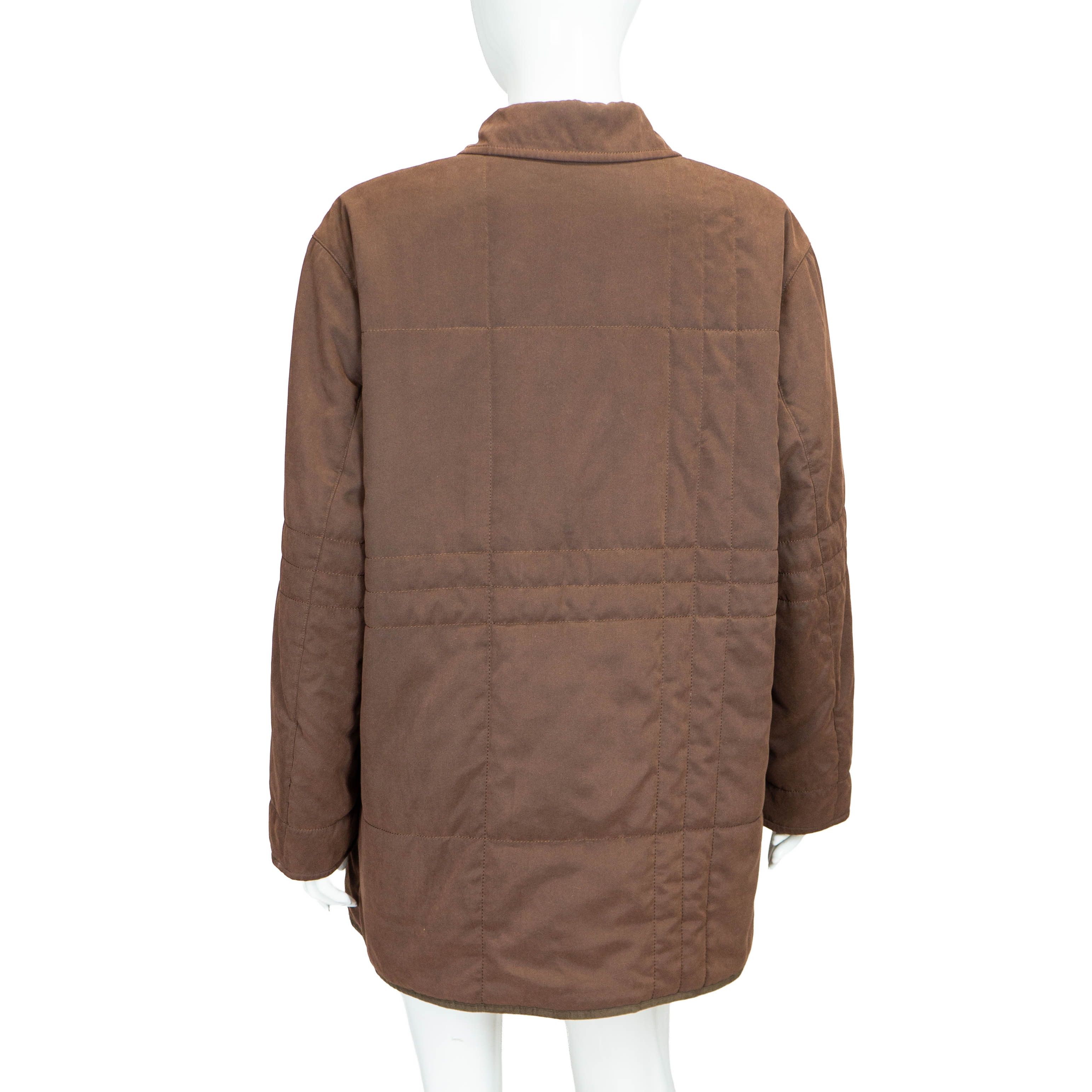 Burberry BURBERRY Check Women Brown Coat Jacket Vintage 90s 00s Size M / US 6-8 / IT 42-44 - 2 Thumbnail