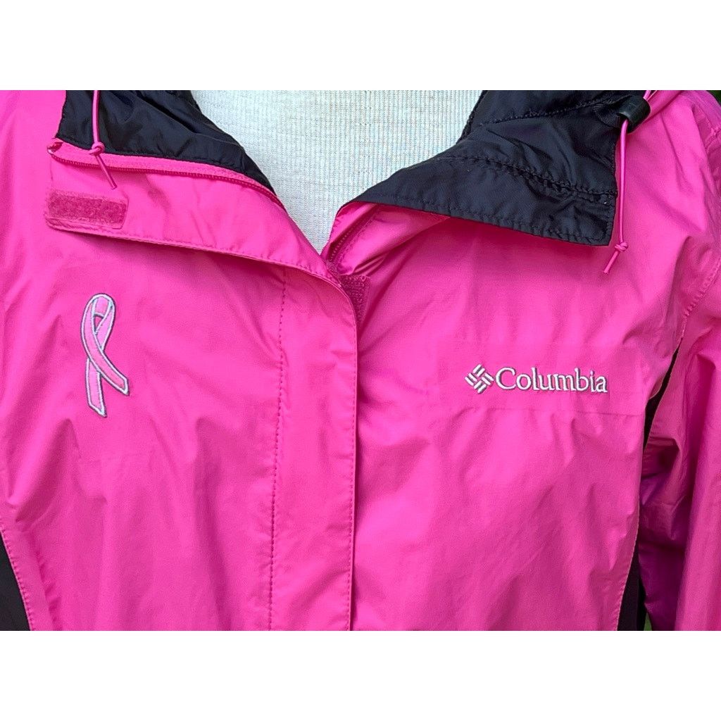Columbia Women's M Columbia Jacket Windbreaker Breast Cancer Pink Size M / US 6-8 / IT 42-44 - 2 Thumbnail