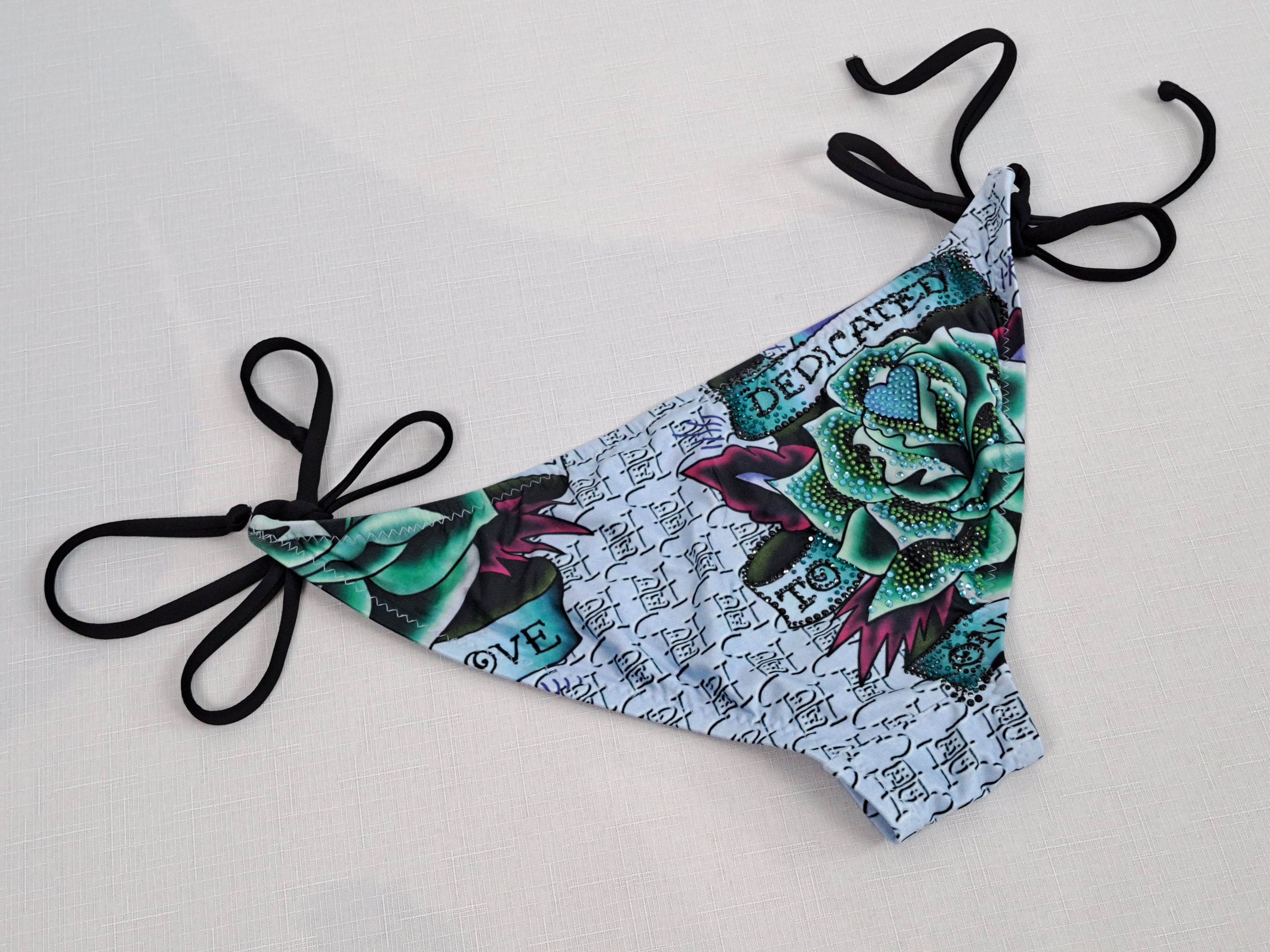 Christian Audigier × Ed Hardy Ed Hardy by Christian Audigier bikini bottom. Made in USA Size M / US 6-8 / IT 42-44 - 3 Thumbnail