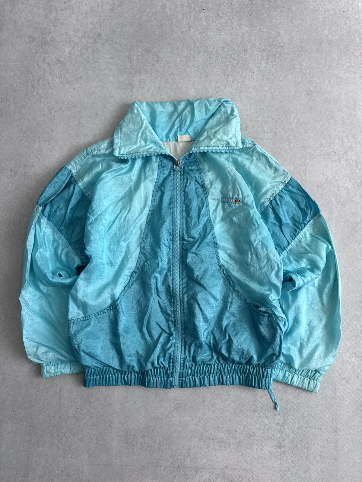Ellesse Vintage Ellesse 90’s Nylon Women’s Rare Zip Track Jacket Size L / US 10 / IT 46 - 1 Thumbnail