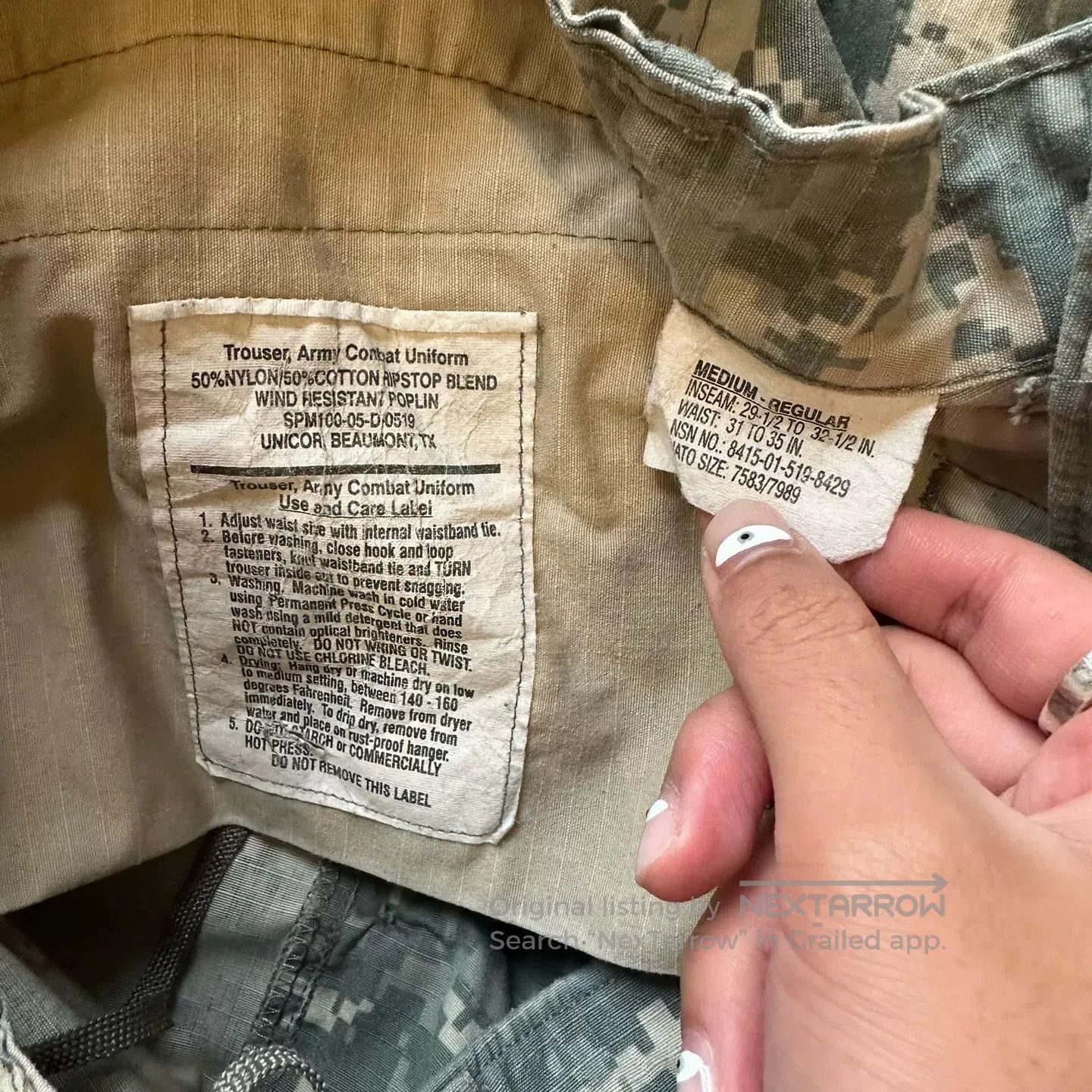 Vintage Vintage Military Digital Camo Cargo Pants. Size US 34 / EU 50 - 4 Thumbnail