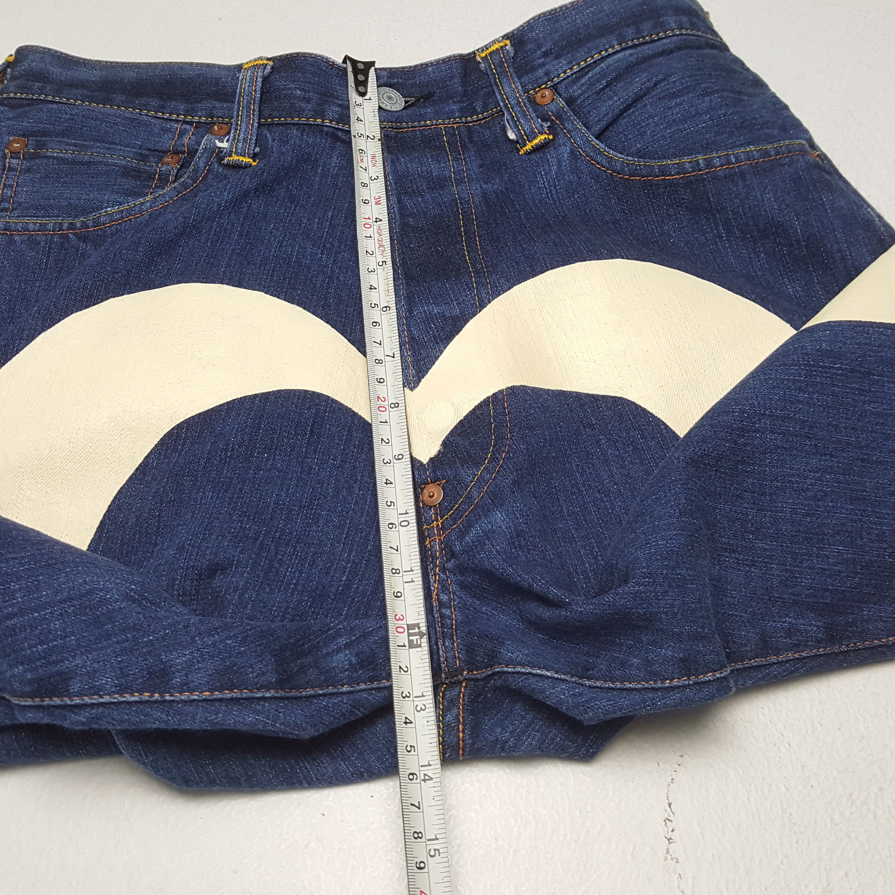 Evisu EVISU Japanese Brand Streetwear Custom Daicock Short Jeans Size US 30 / EU 46 - 6 Thumbnail