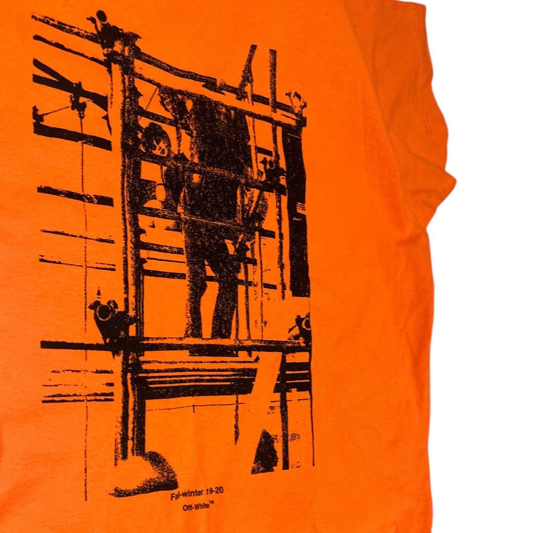 Off-White Off-White Industrial Print T-Shirt 'Orange' Size L Size US L / EU 52-54 / 3 - 3 Thumbnail