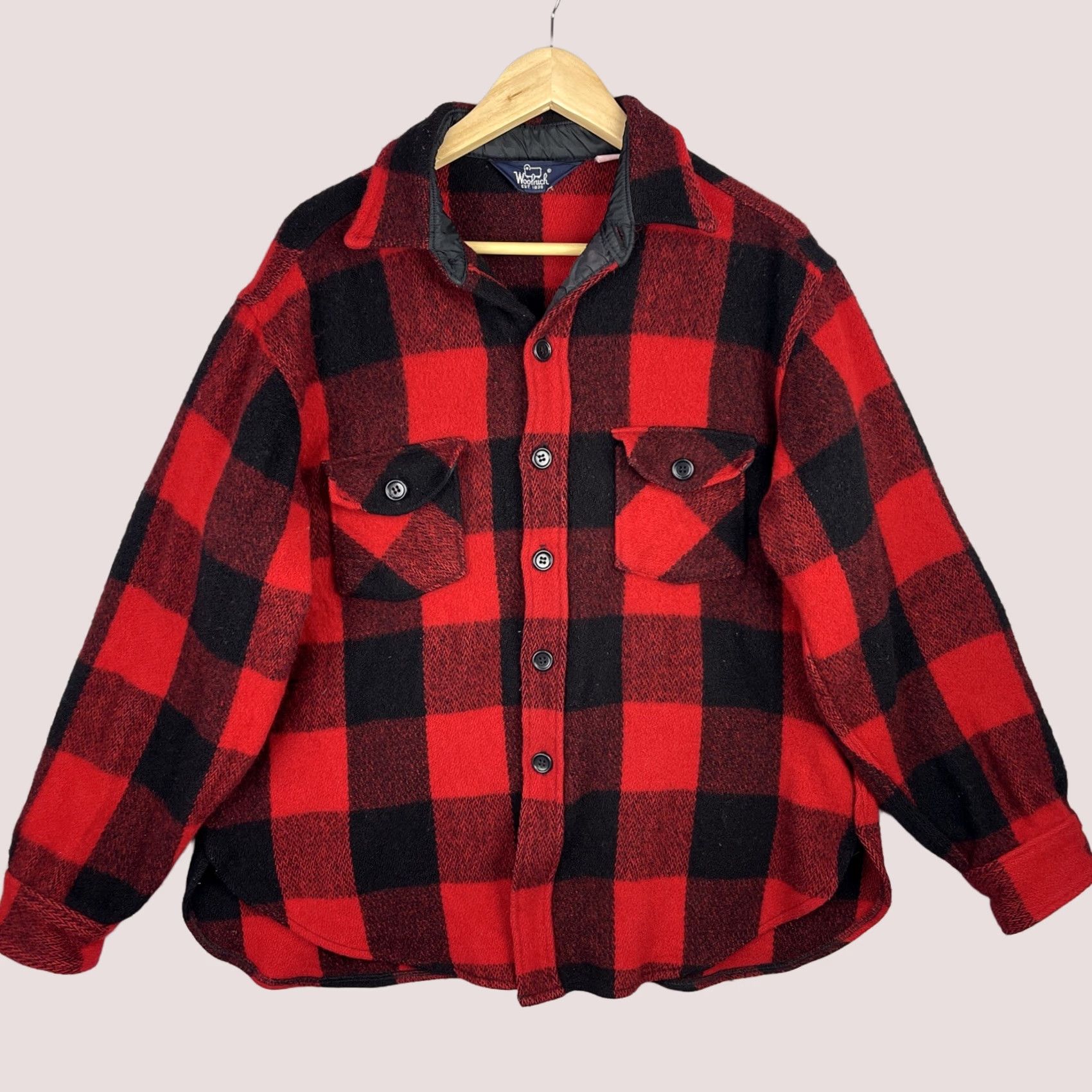 Vintage VINTAGE Woolrich Jacket Mens XL Mackinaw Hunting Red Black Buffalo Plaid Wool 53 Size US XL / EU 56 / 4 - 1 Thumbnail