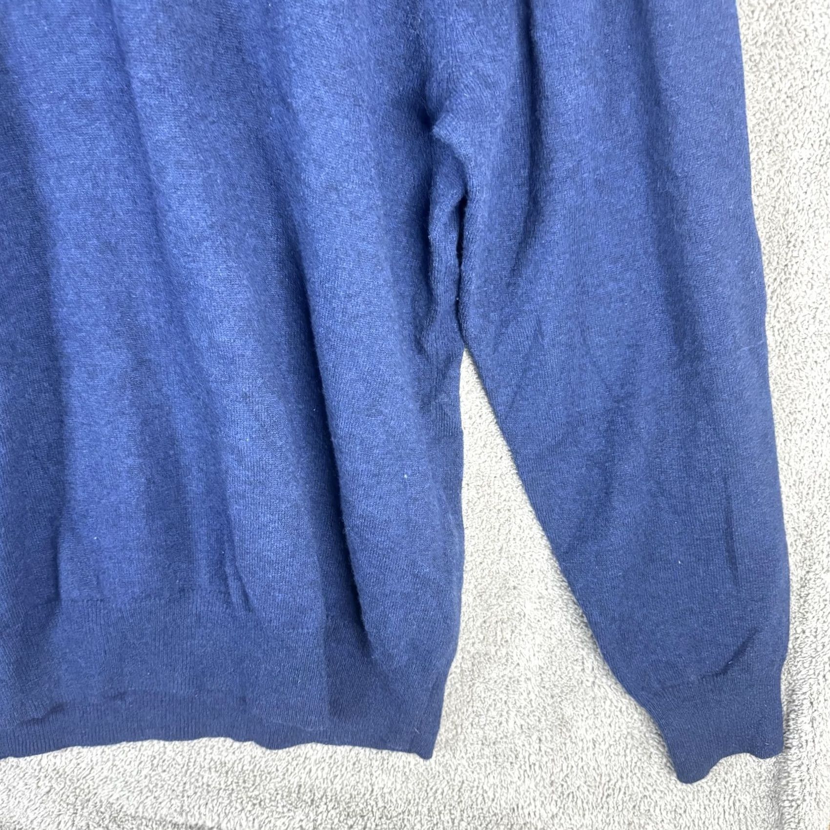 Vintage Donald Ross Sweater Mens 2XL Blue Lambswool 1/4 Zip Mock Neck Golf Pullover Size US XXL / EU 58 / 5 - 3 Thumbnail