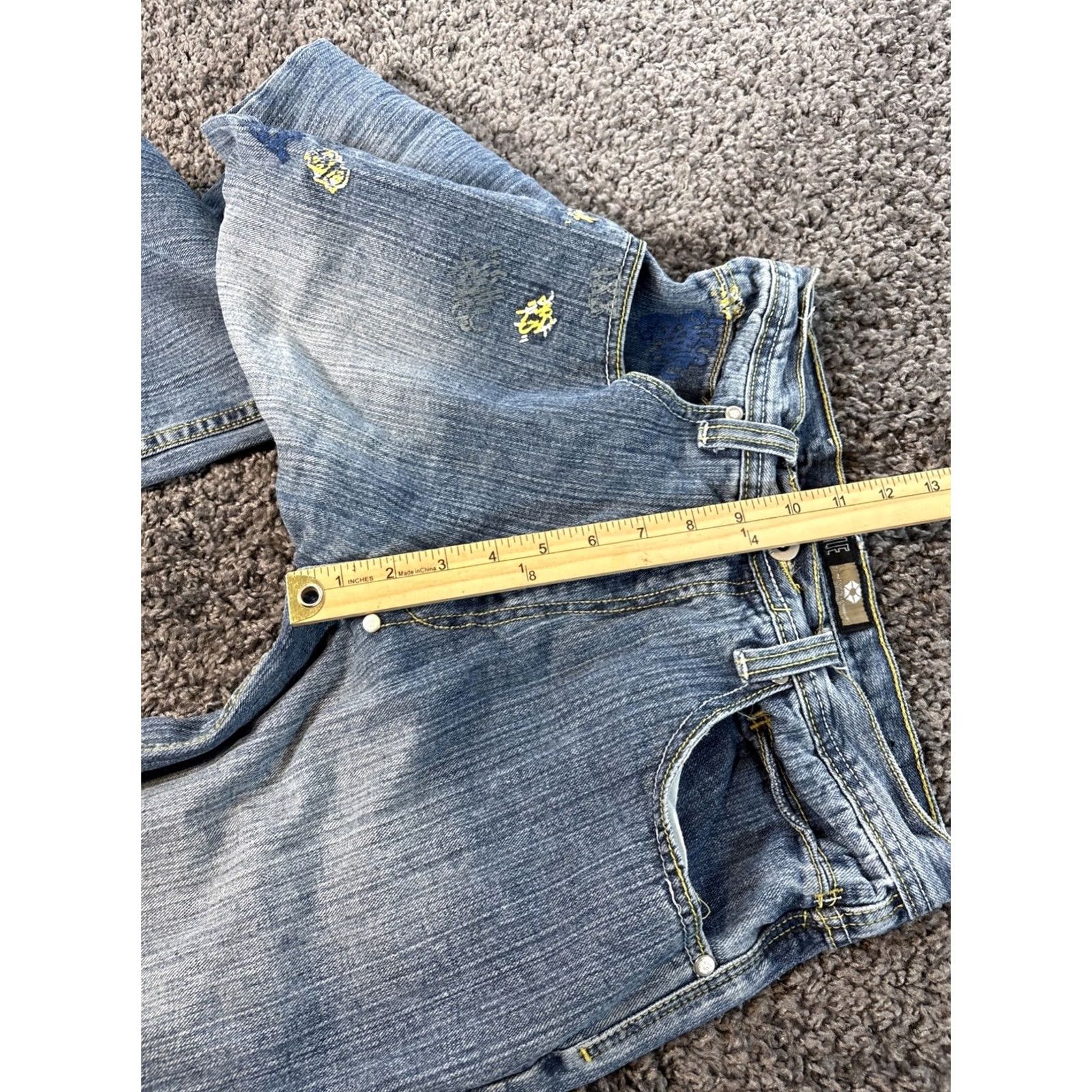 Southpole VINTAGE Southpole Jeans Blue Denim 28x28 Wide-Leg 5-Pocket Grunge Women Size 28 Regular Rise High Baggy 90s Style Jeans Size 28" / US 6 / IT 42 - 5 Thumbnail