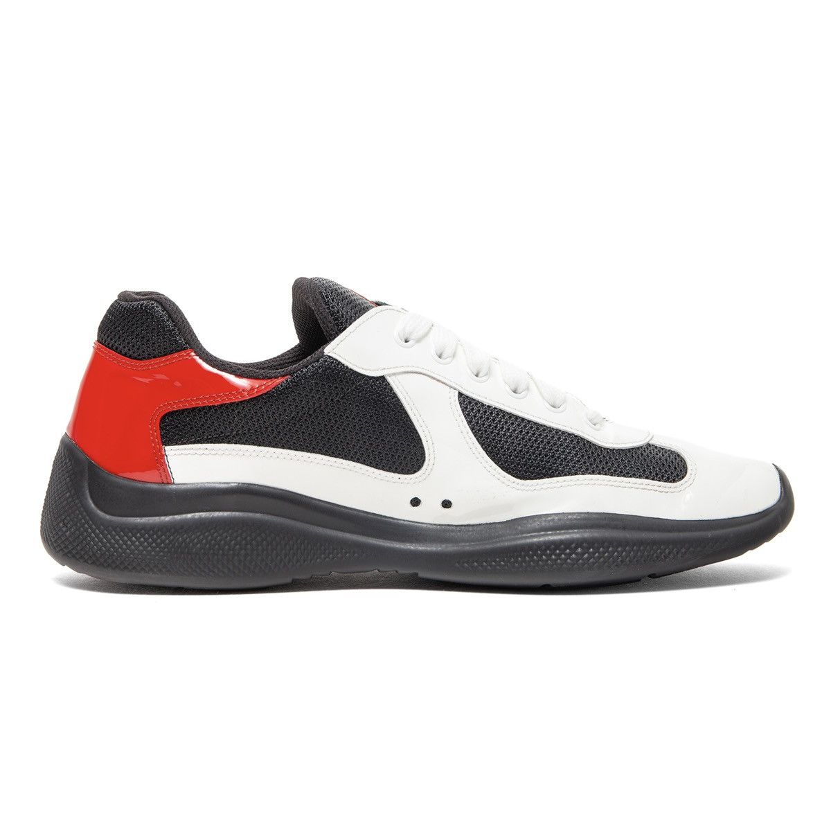 Prada Americas's Cup Sneaker Low White Red Size US 8 / EU 41 - 4 Thumbnail