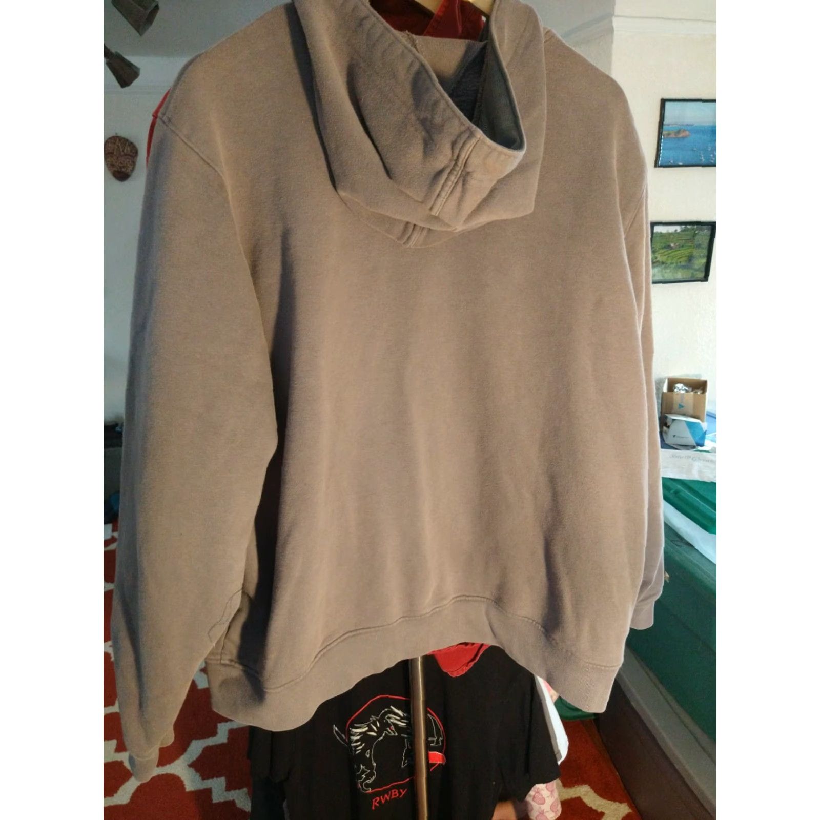 Vintage VINTAGE LeBron James Made In USA Rare Hoodie Embroidered 2XL Gray Mens Hooded Zip Cotton Blend United States Embroidered USA Size US XXL / EU 58 / 5 - 5 Thumbnail