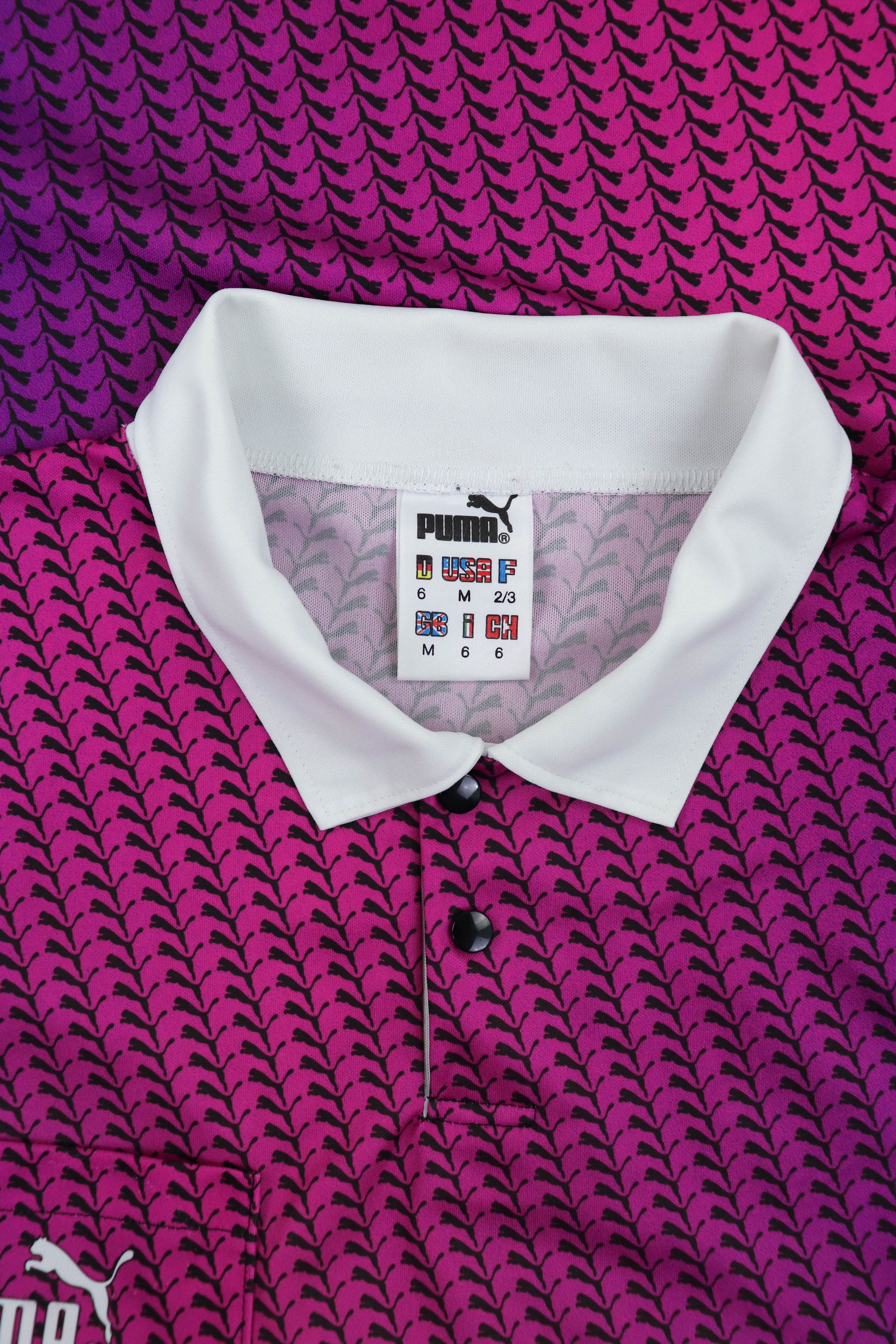 Puma PUMA Vintage Purple Pink Gradient Monogram Jersey Shirt Size US M / EU 48-50 / 2 - 6 Thumbnail