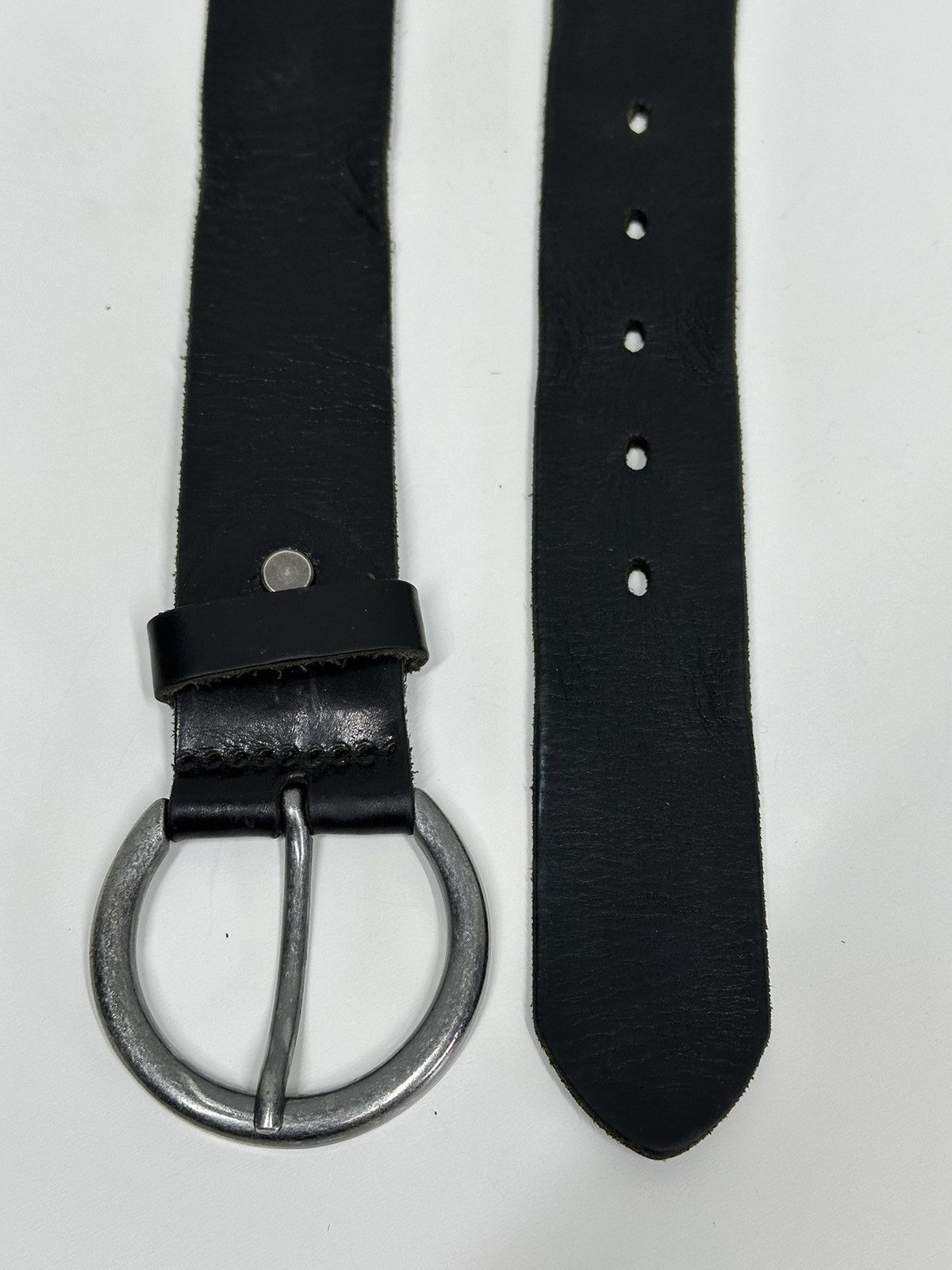 B.B. Simon Vintage Leather Bottega Veneta Belts Y2k Diesel style Rare Size ONE SIZE - 6 Thumbnail