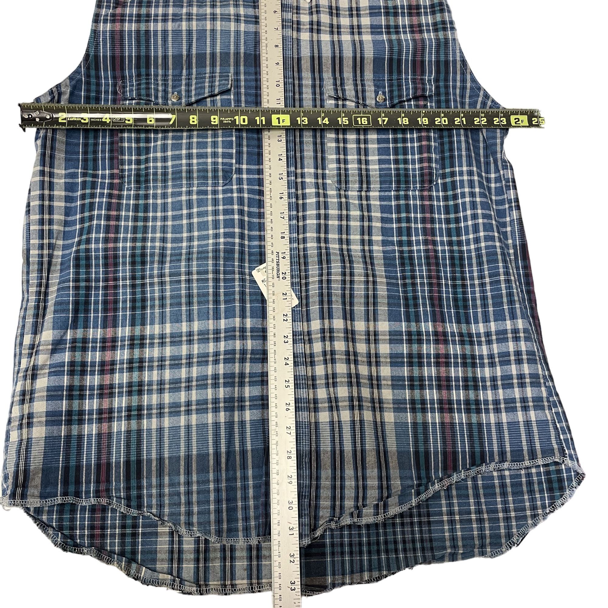 Wrangler NOS New Vtg Wrangler Blue Check Color Block RODEO Shirt Size US L / EU 52-54 / 3 - 6 Thumbnail