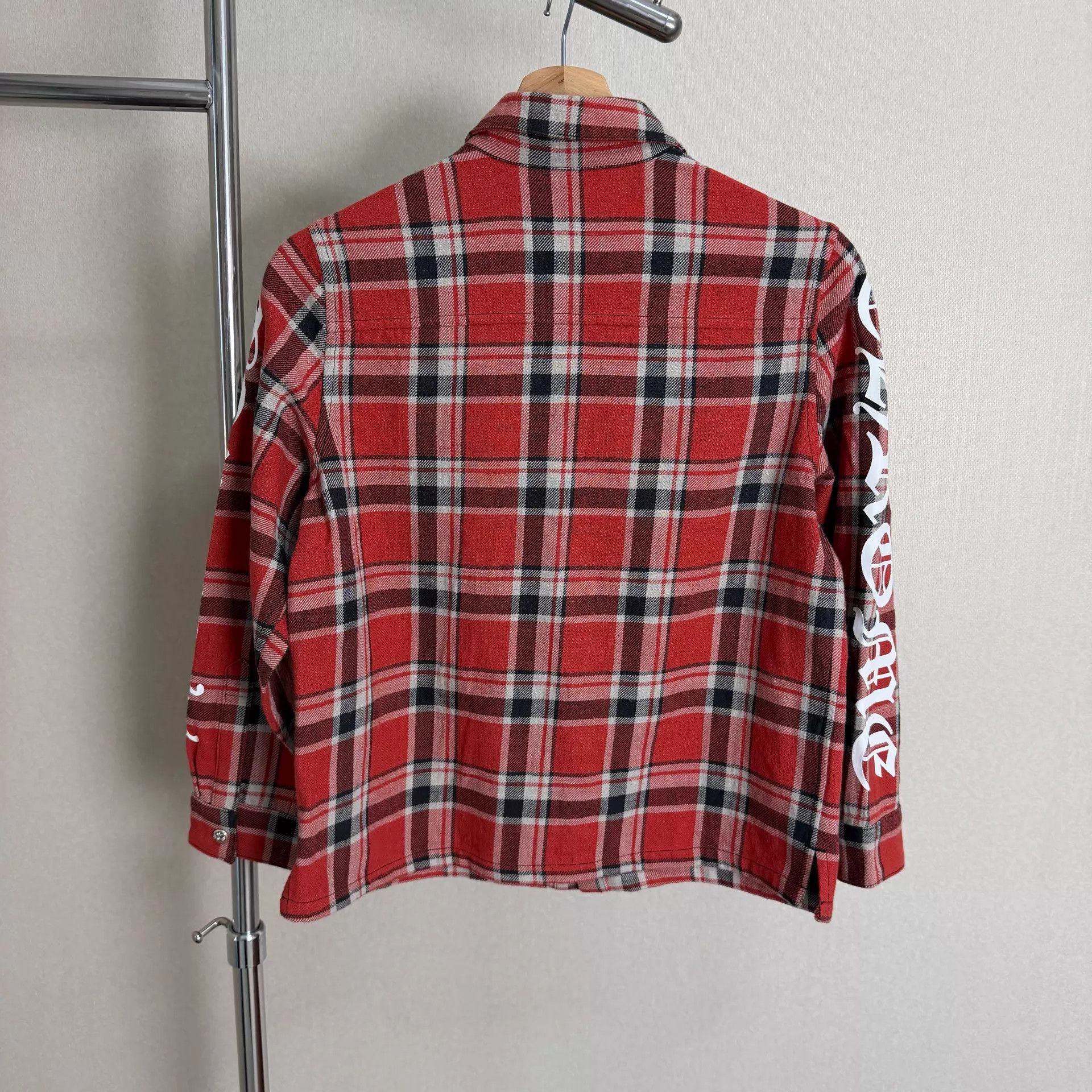 Chrome Hearts Chrome Hearts White Vine Red Check Shacket 12Y Size XS / US 0-2 / IT 36-38 - 6 Thumbnail