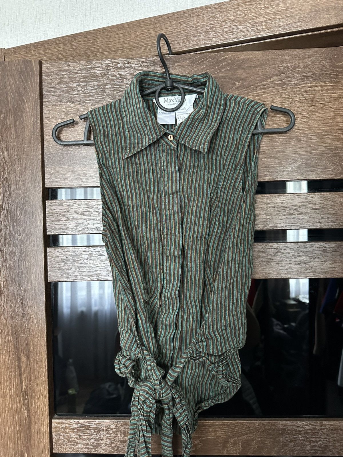 Max Mara Max Mara Linen Shirt Button Up Blouse Size S / US 4 / IT 40 - 1 Thumbnail