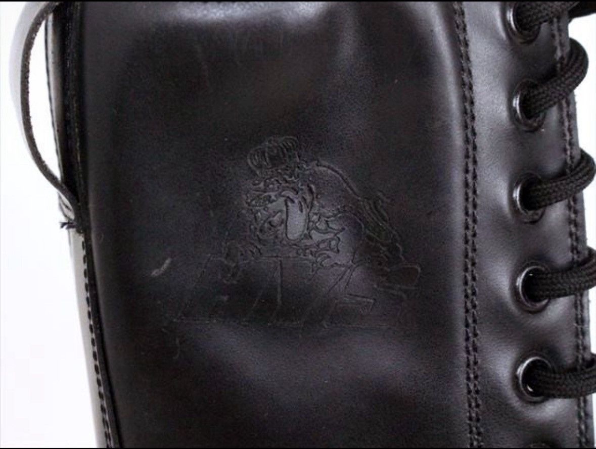 Hysteric Glamour Hystertic Glamour Women's Black Leather Combat Boots Size US 7.5 / IT 37.5 - 3 Thumbnail