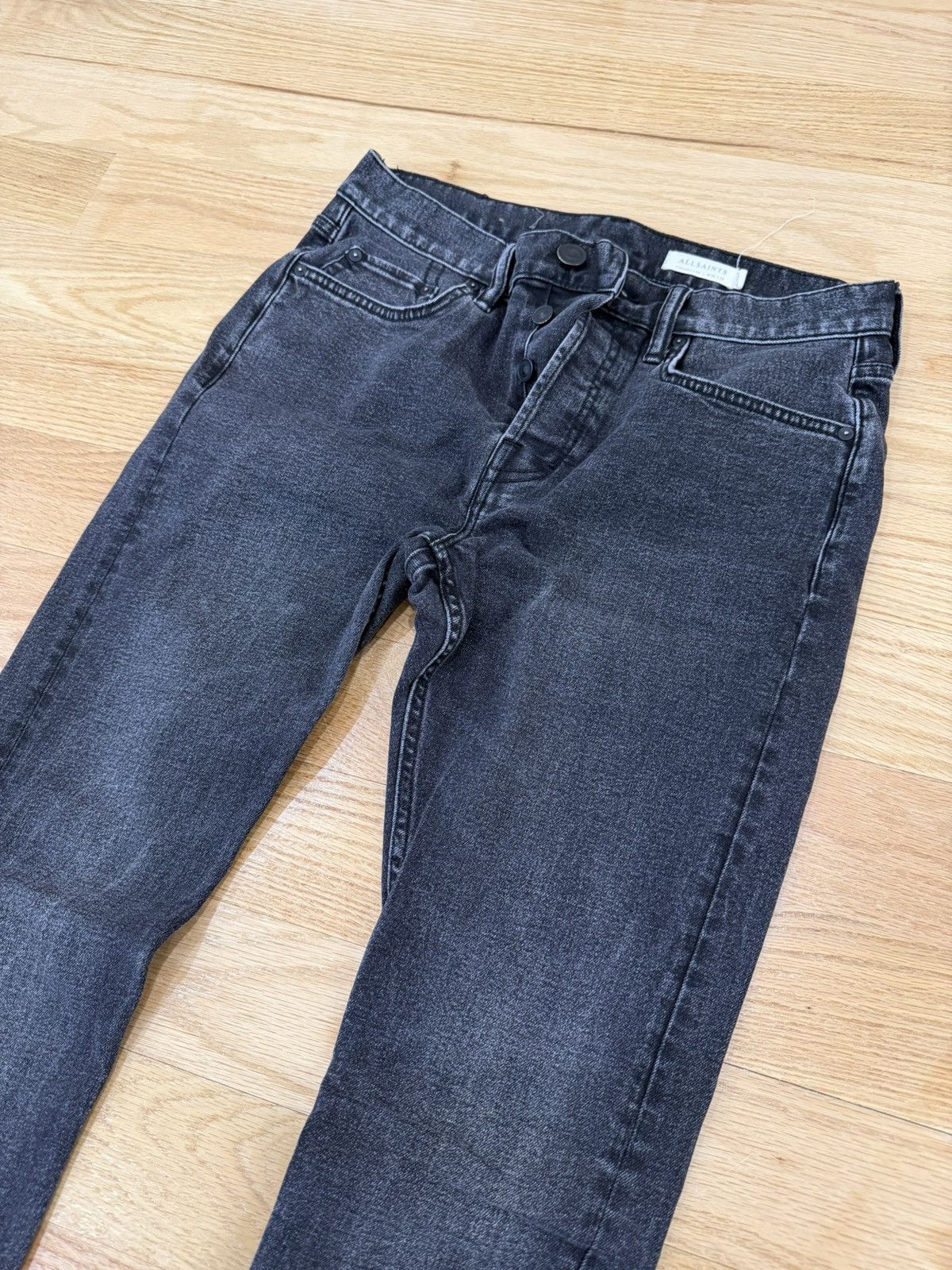 Allsaints Allsaints Cigarette Denim Washed Jeans Size US 30 / EU 46 - 2 Thumbnail