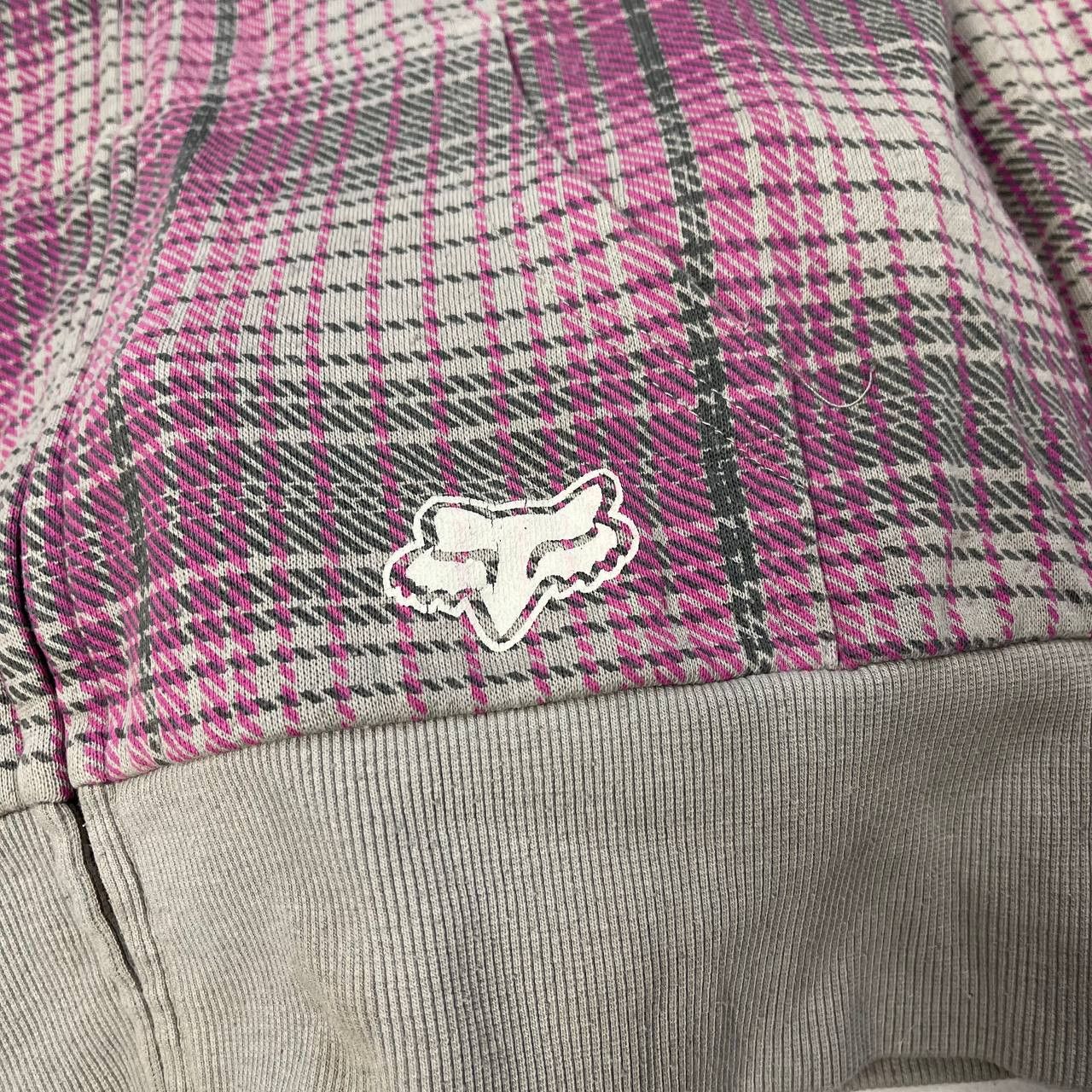 Fox Racing Fox Racing Crazy Y2K Vintage Zip Hoodie Plaid Sz XL Unisex Size US XL / EU 56 / 4 - 12 Thumbnail