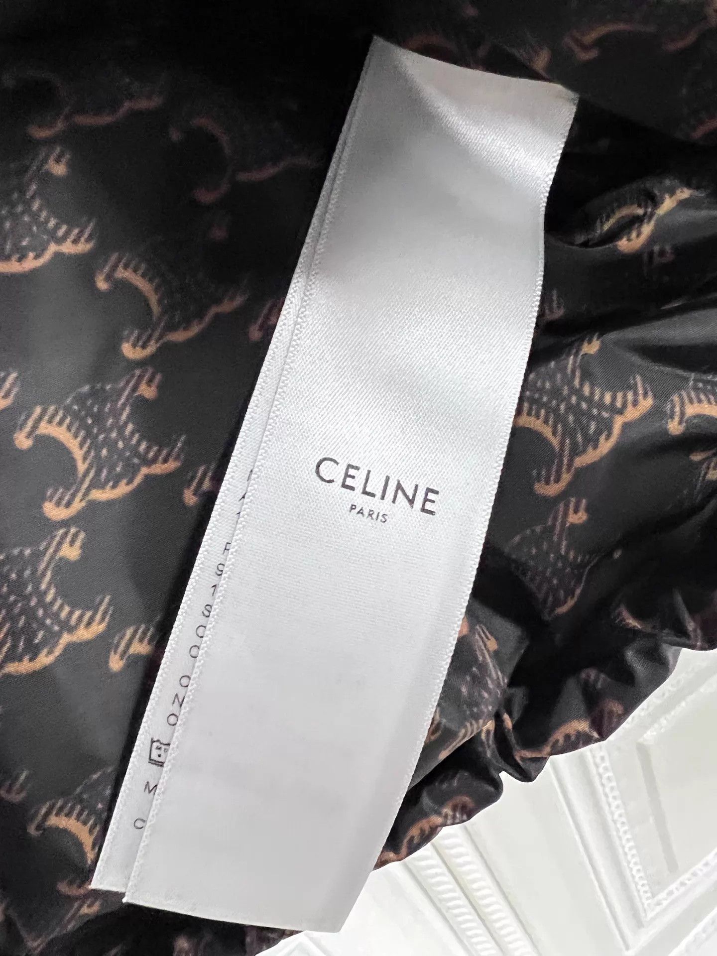 Celine Celine Black Triomphe Monogram Down Jacket Women 38 Size XS / US 0-2 / IT 36-38 - 5 Thumbnail