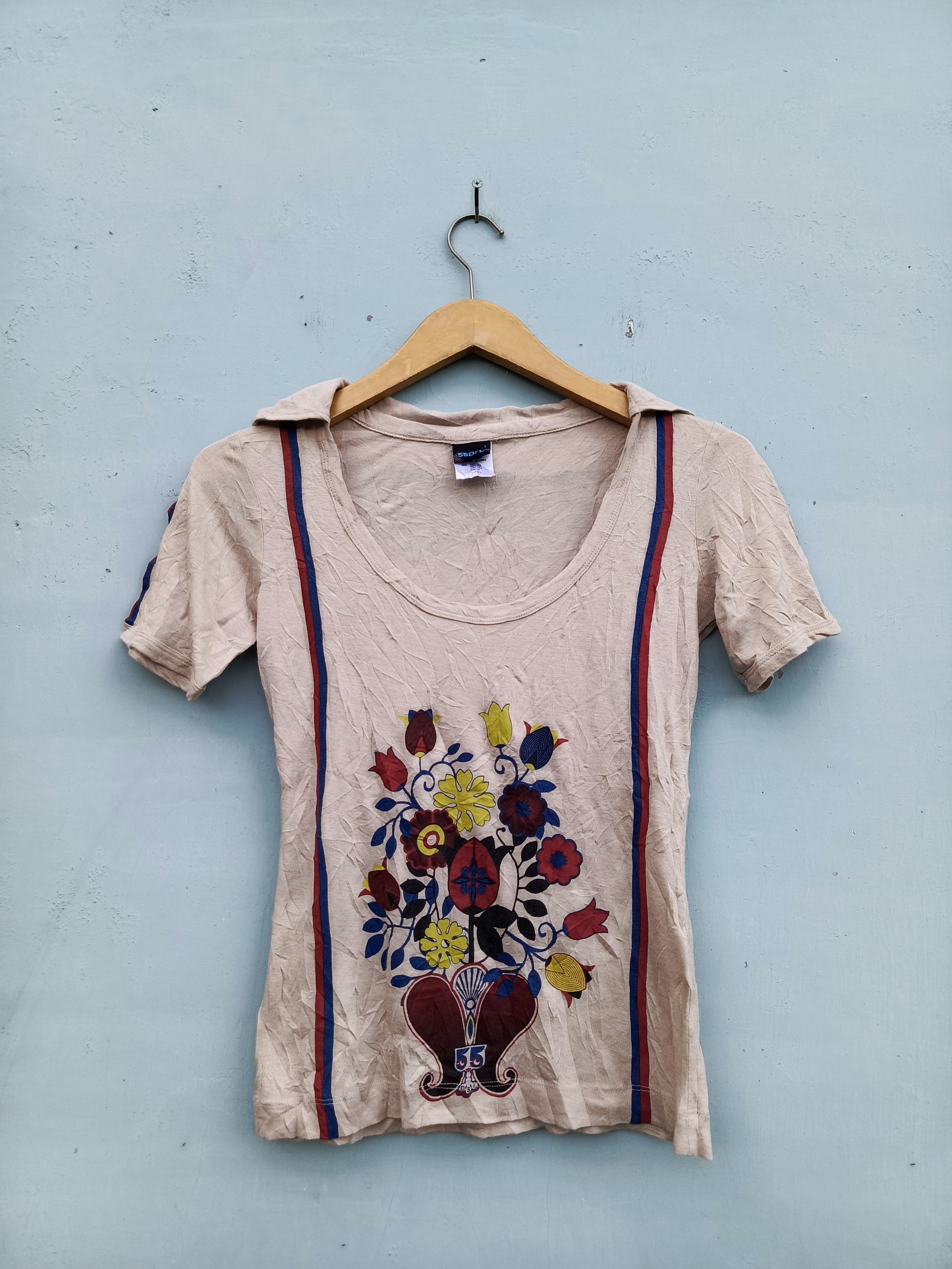 55DSL 55DSL Women’s Graphic Shirt – Unique Floral Design Size S / US 4 / IT 40 - 1 Thumbnail