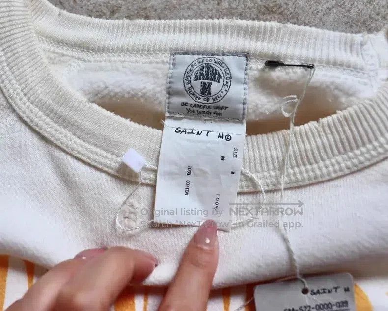 Saint Michael Saint Michael White Washed Distressed Hoodie Size US M / EU 48-50 / 2 - 6 Thumbnail