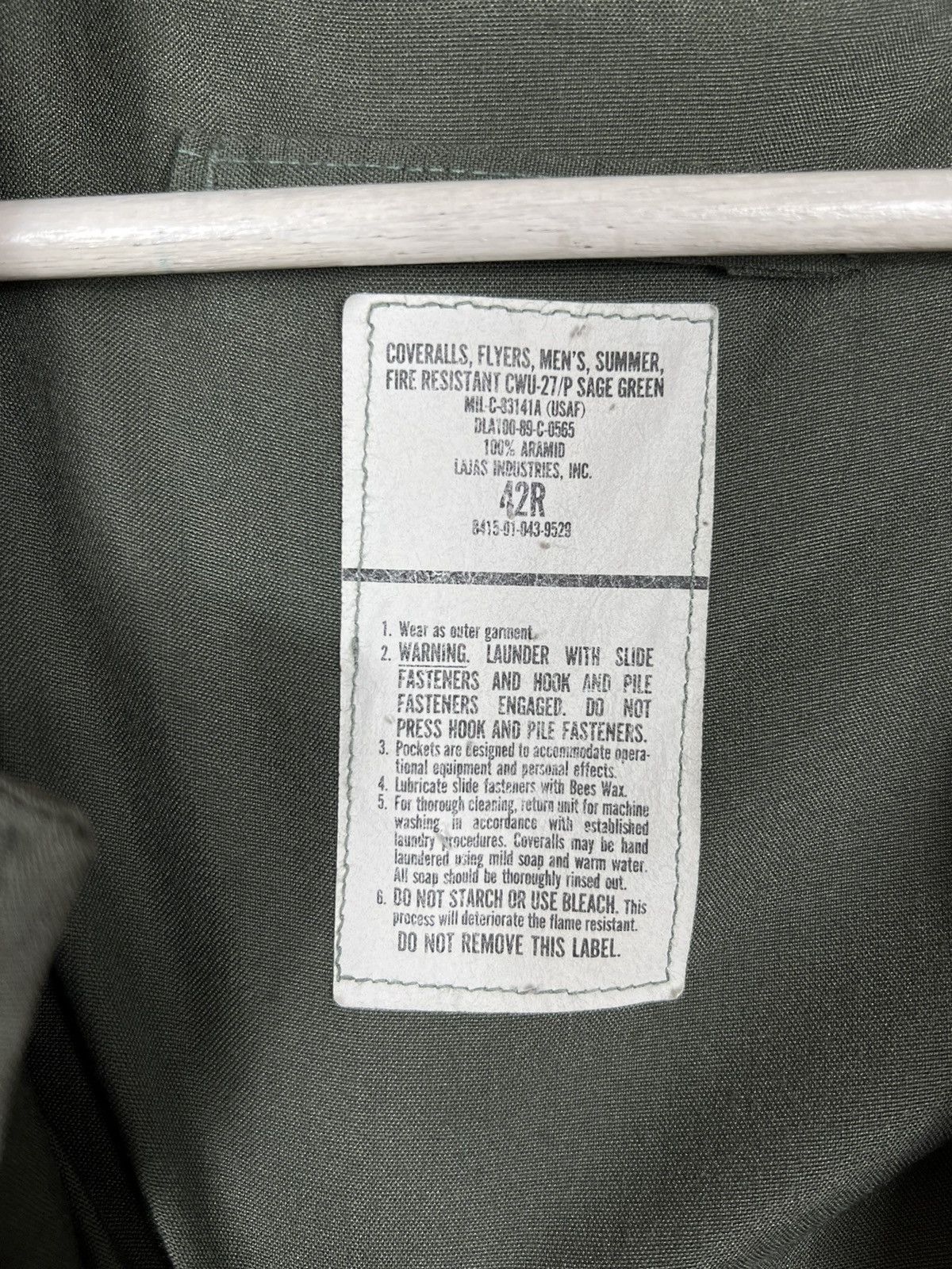 Vintage 🔥 VINTAGE CW17 COVERALLS FLYERS FIRE RESISTANT Size US 40 / EU 56 - 14 Thumbnail