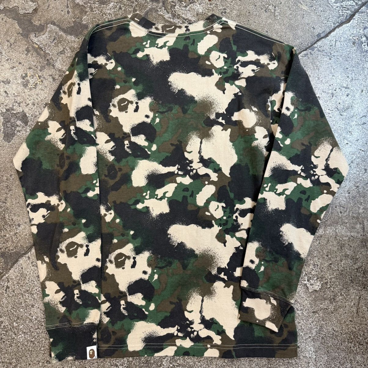 Bape Bape Green Camo Longsleeve Shirt Size US S / EU 44-46 / 1 - 2 Thumbnail
