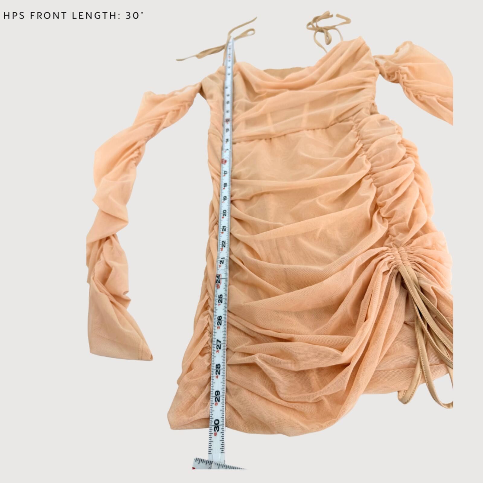 Other Oh Polly Amiens Mesh Mini Dress Sand 6 Size M / US 6-8 / IT 42-44 - 5 Thumbnail